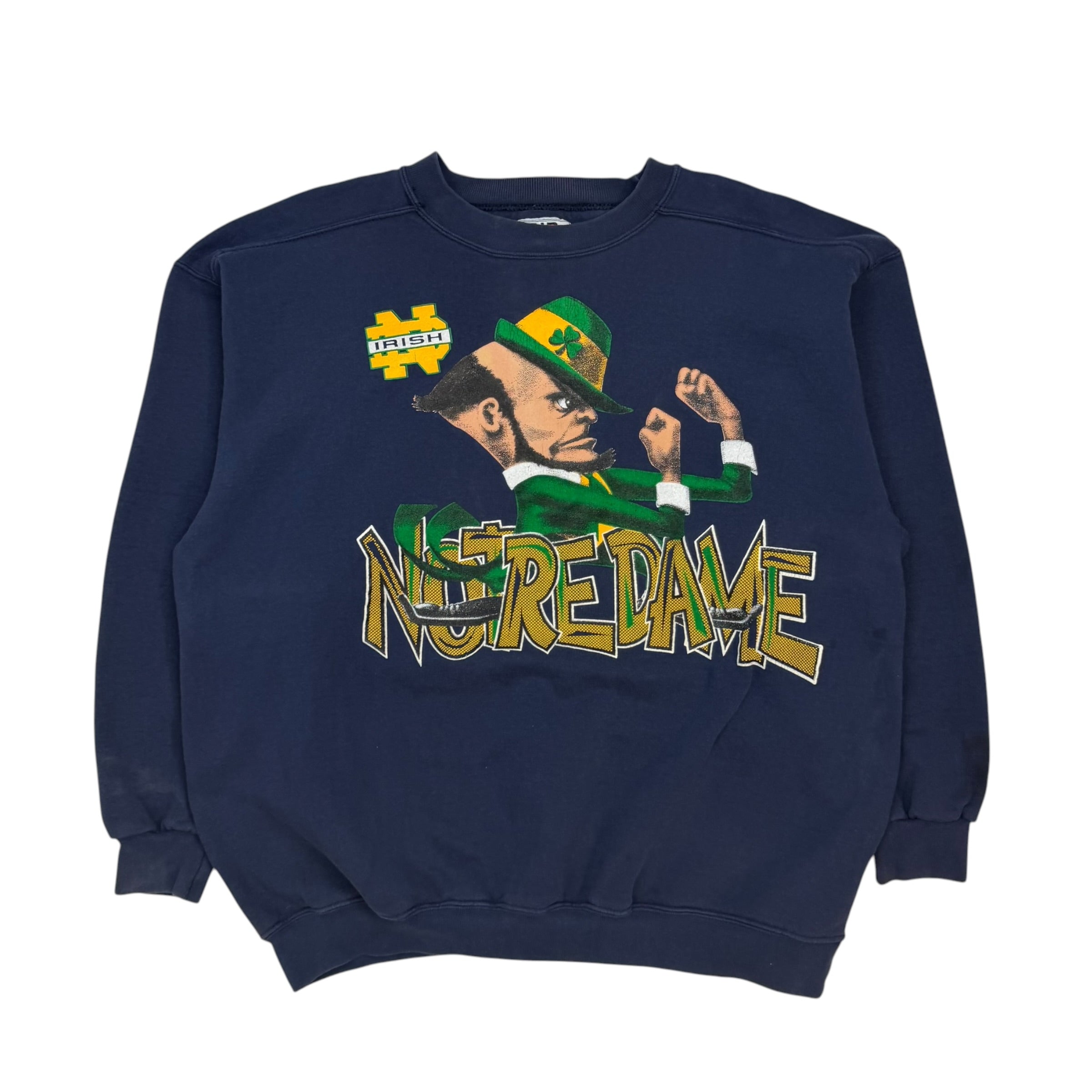 Vintage Notre Dame Fighting Irish Crewneck Navy Blue
