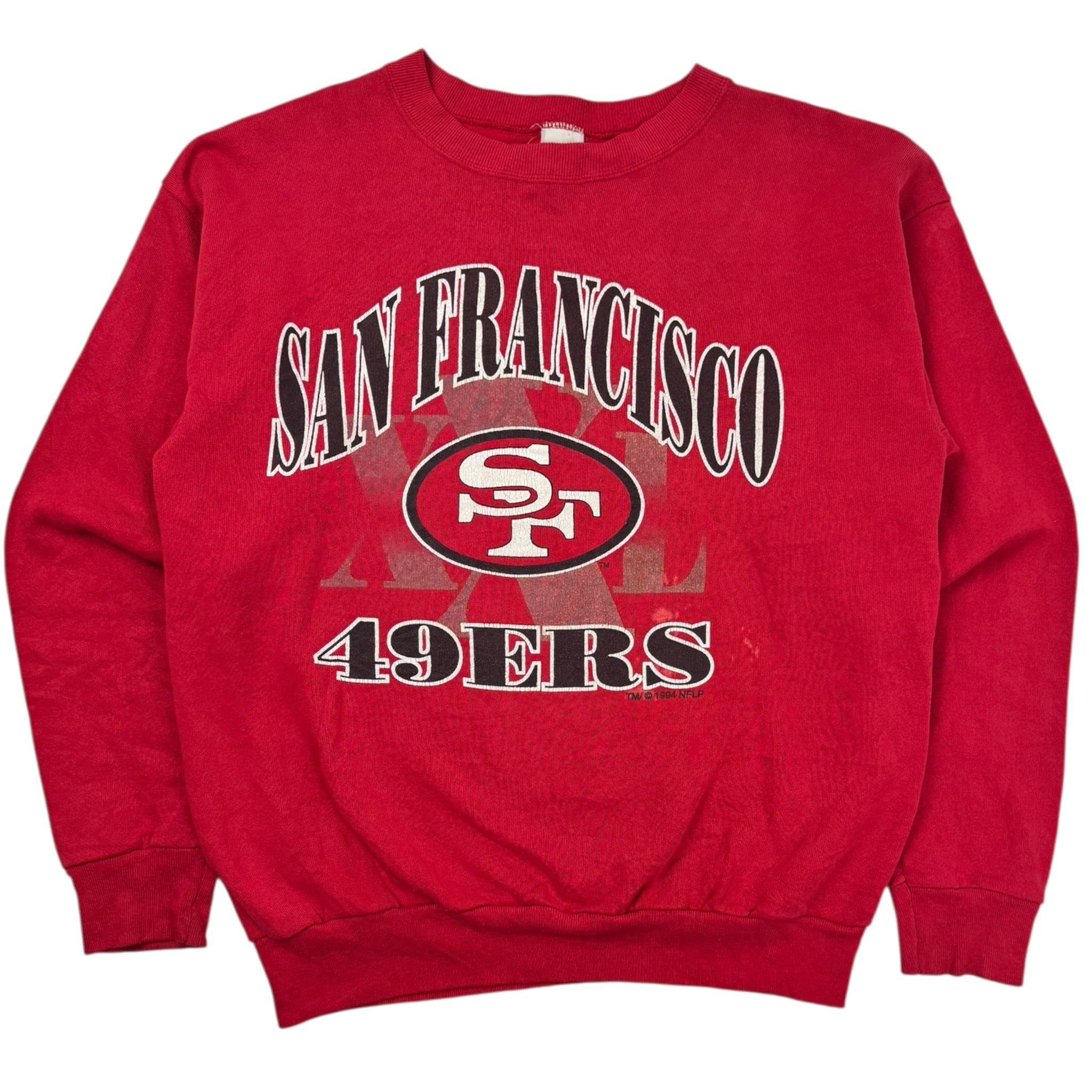1994 San Francisco 49ers NFL Crewneck Red