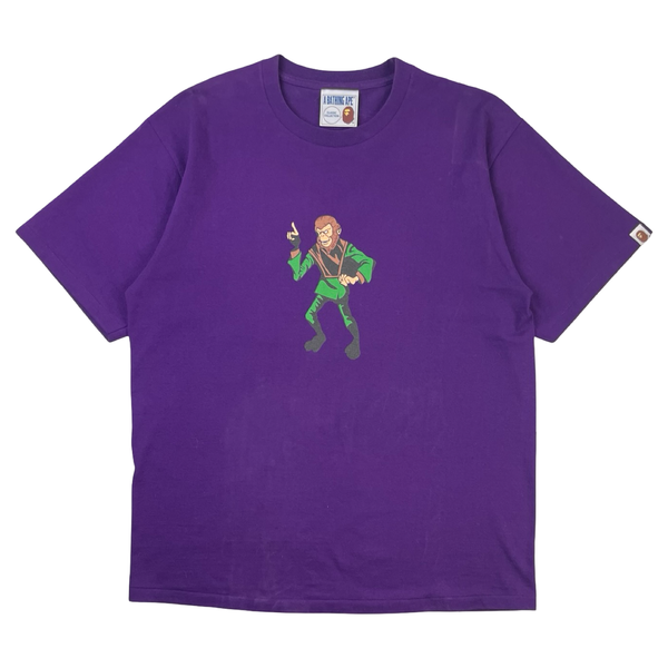 BAPE Ape Graphic T-Shirt Purple