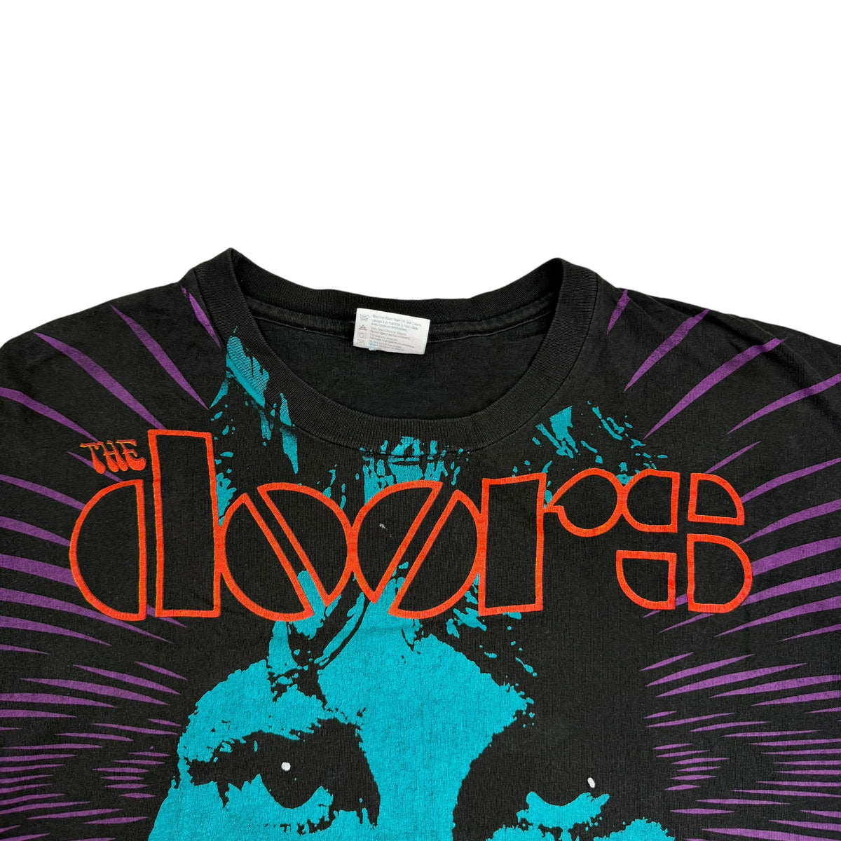 Vintage 90s The Doors Jim Morrison All Over Print Tee Black