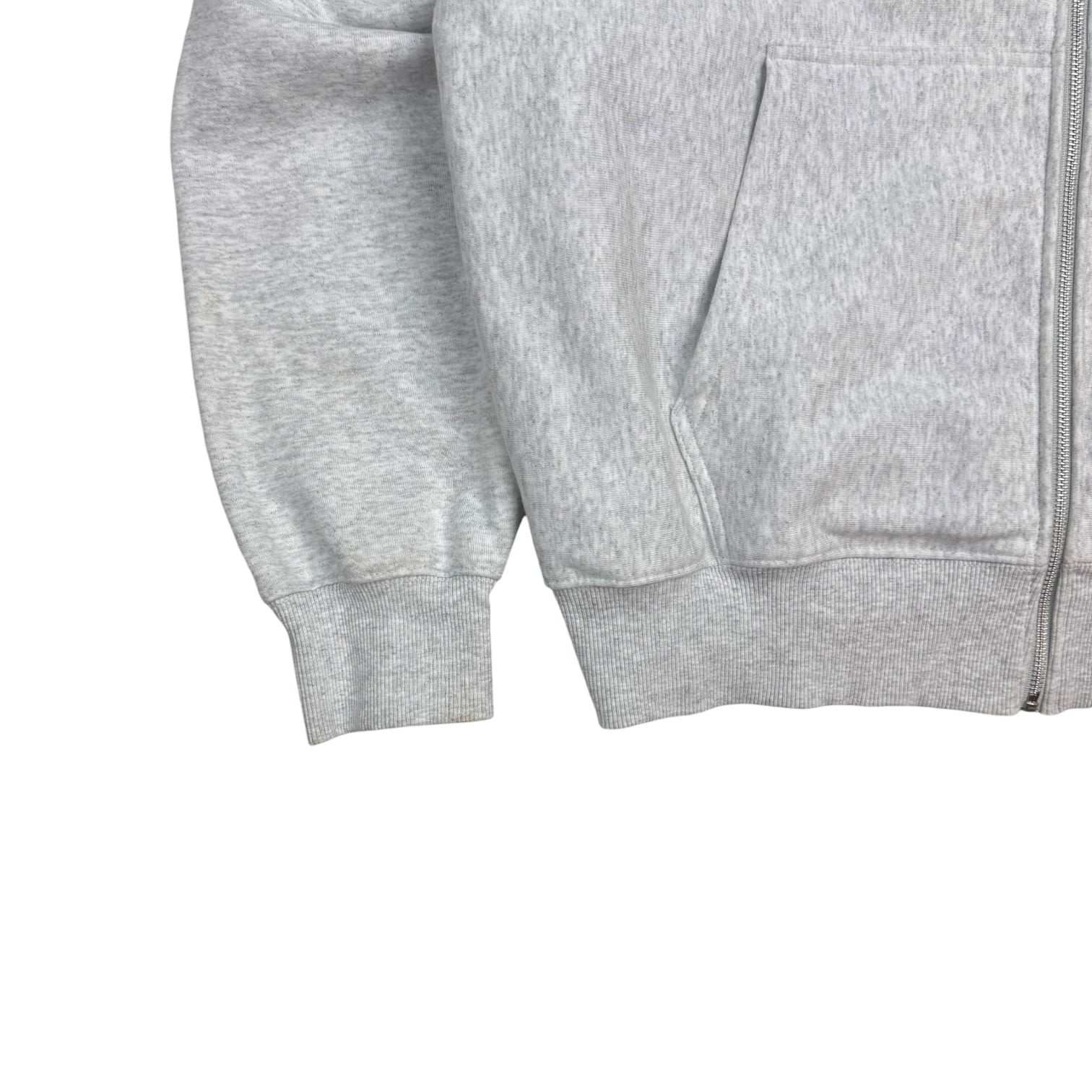 Stussy Superior Quality Zip Up Hoodie Ash Grey