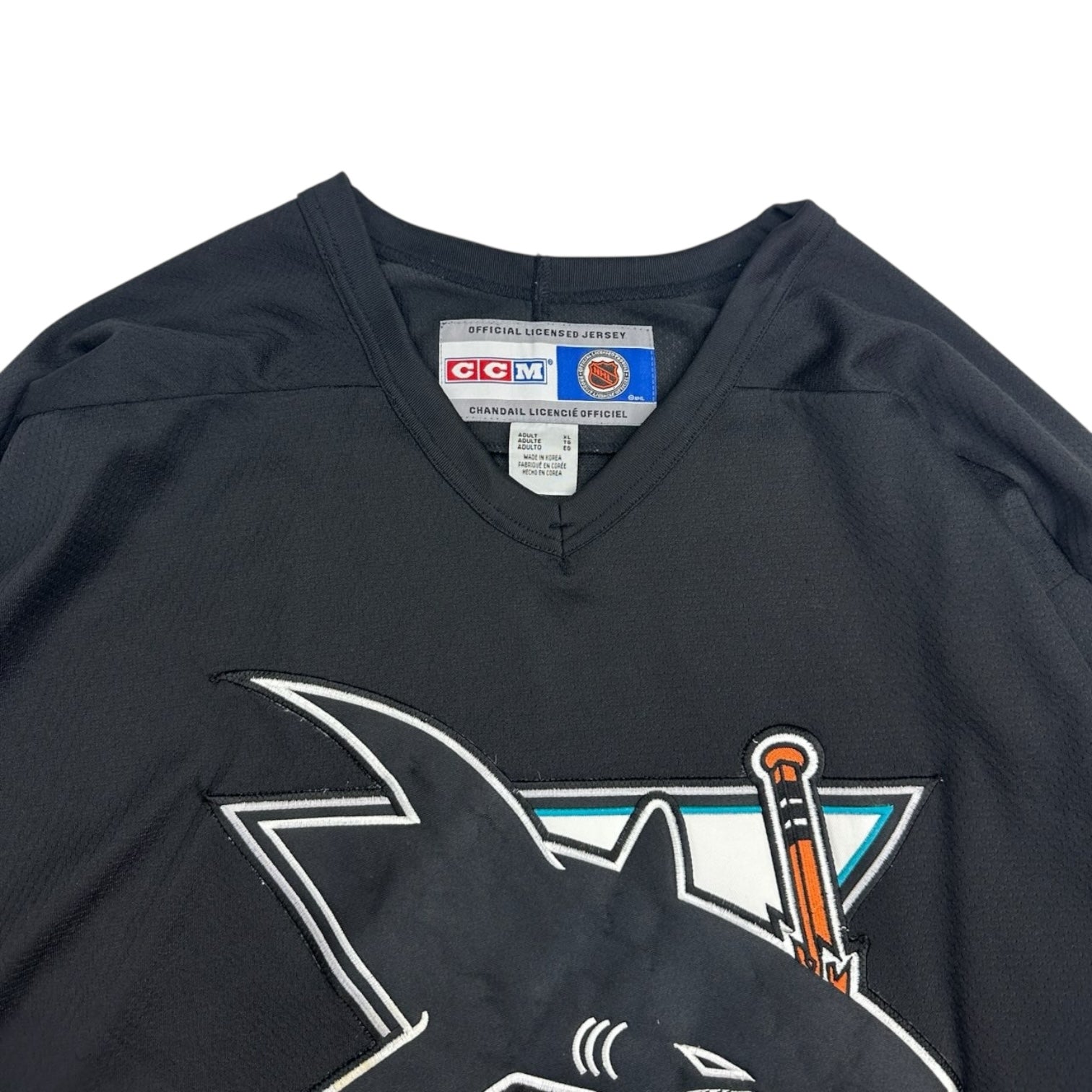 Vintage San Jose Sharks Hockey Jersey Black