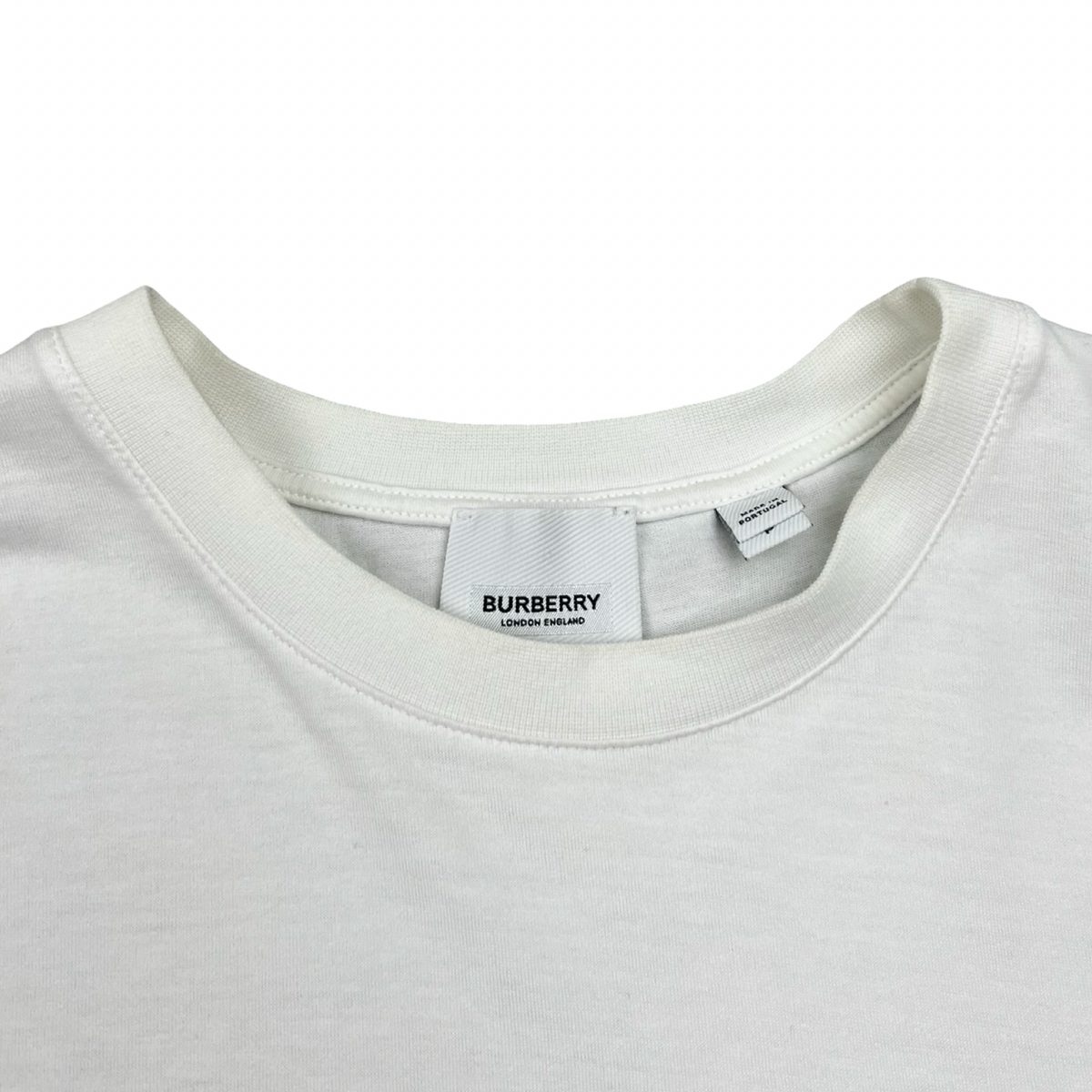 Burberry Monogram Motif Cotton Oversized T-Shirt White