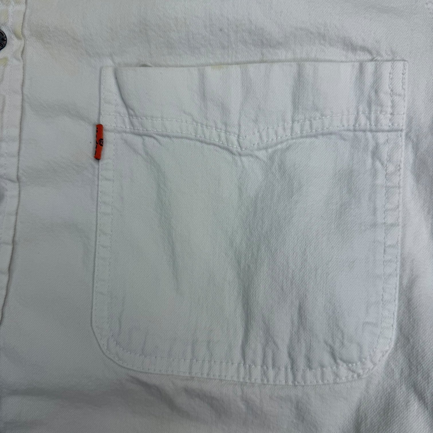 Vintage Levi’s Orange Tab Button Up Shirt White