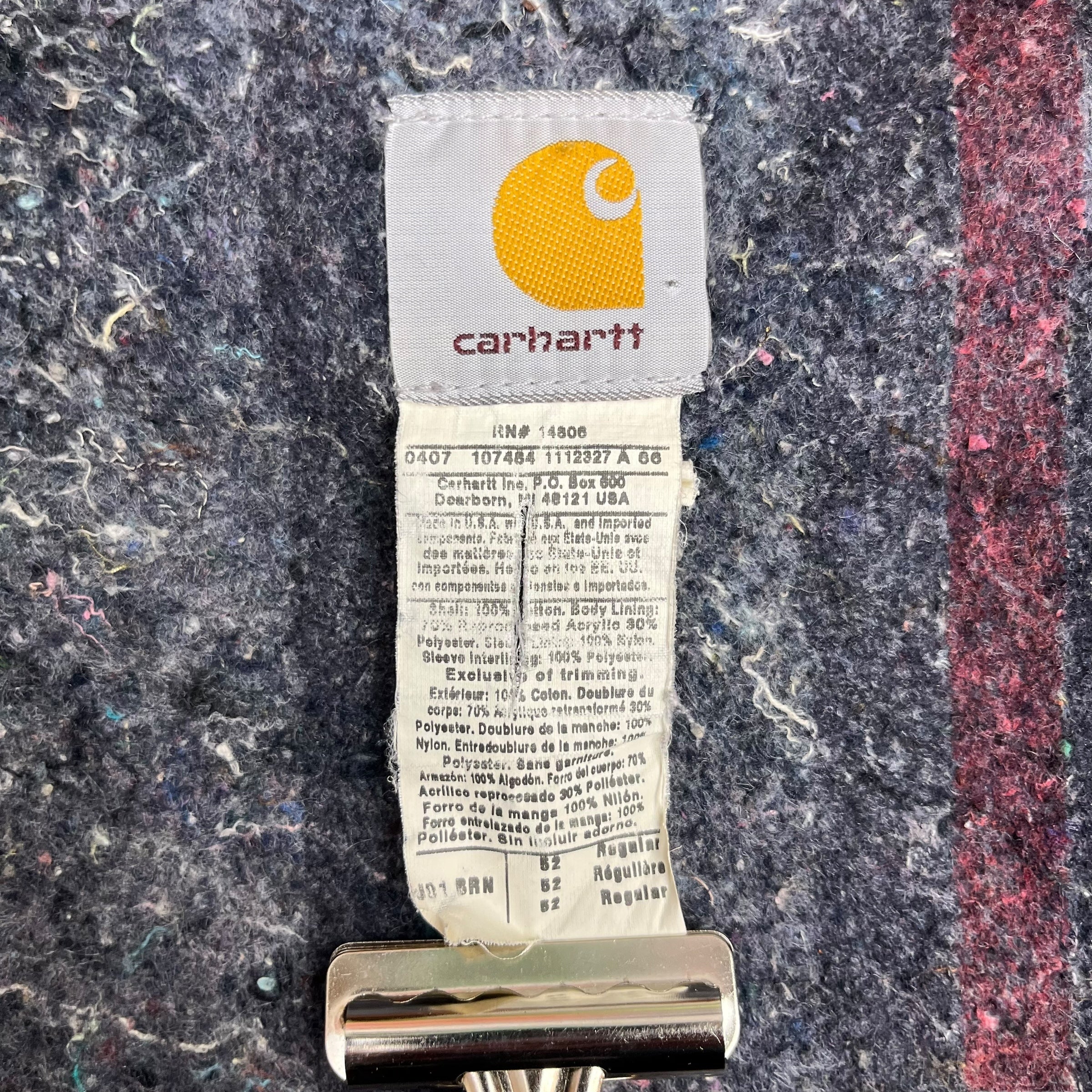 Vintage Carhartt Detroit Blanket Lined Jacket Tan