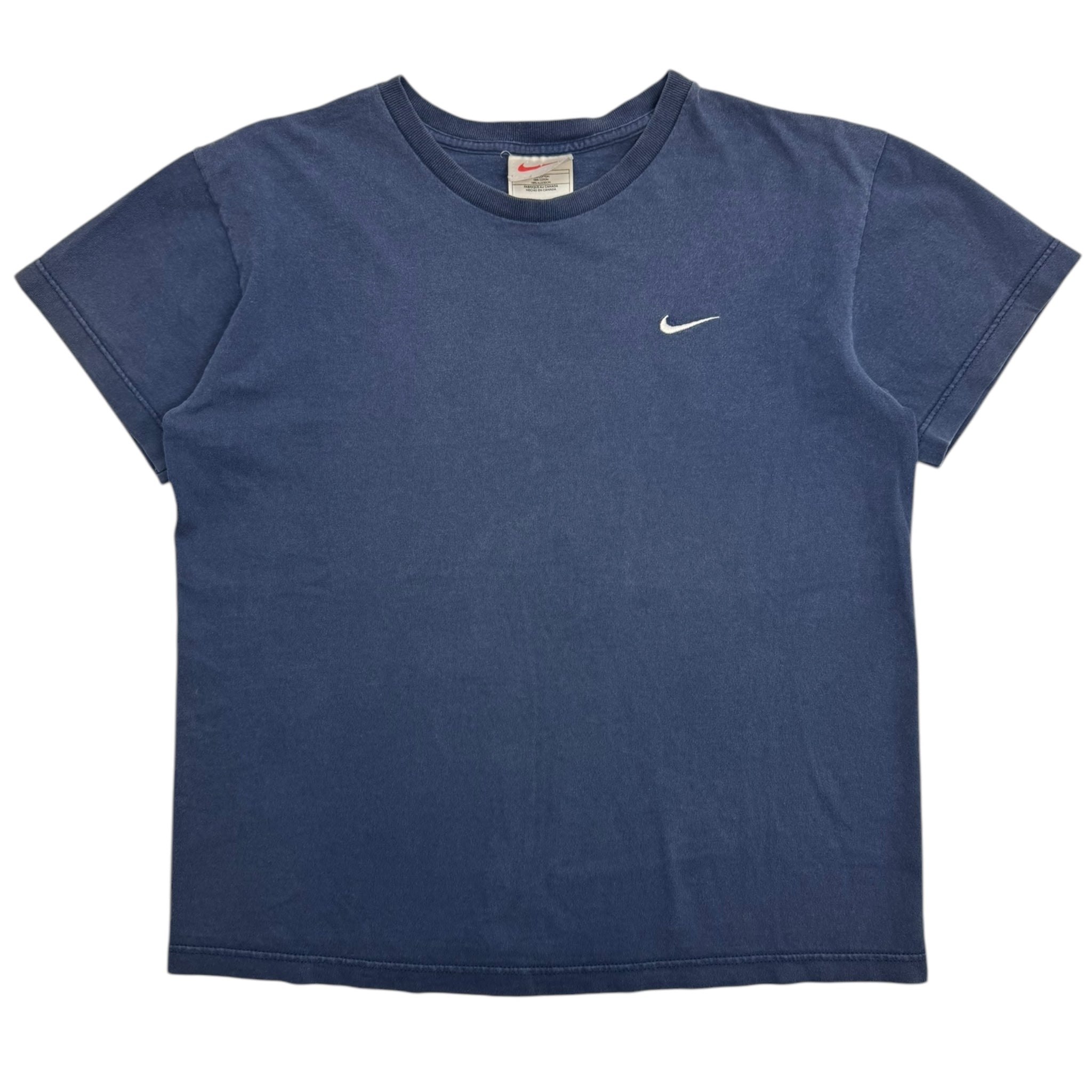 Vintage Y2K Nike Mini Pocket Swoosh T-Shirt Navy