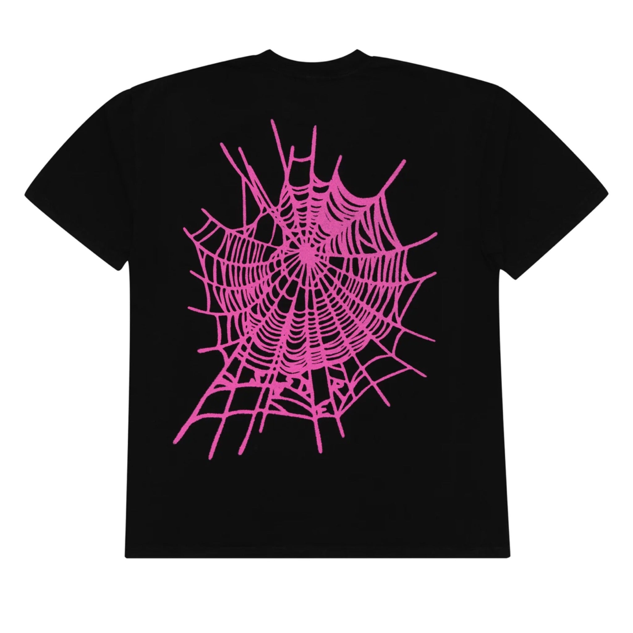 Sp5der Worldwide Web Shirt - Black/Pink Graphic Shirt
