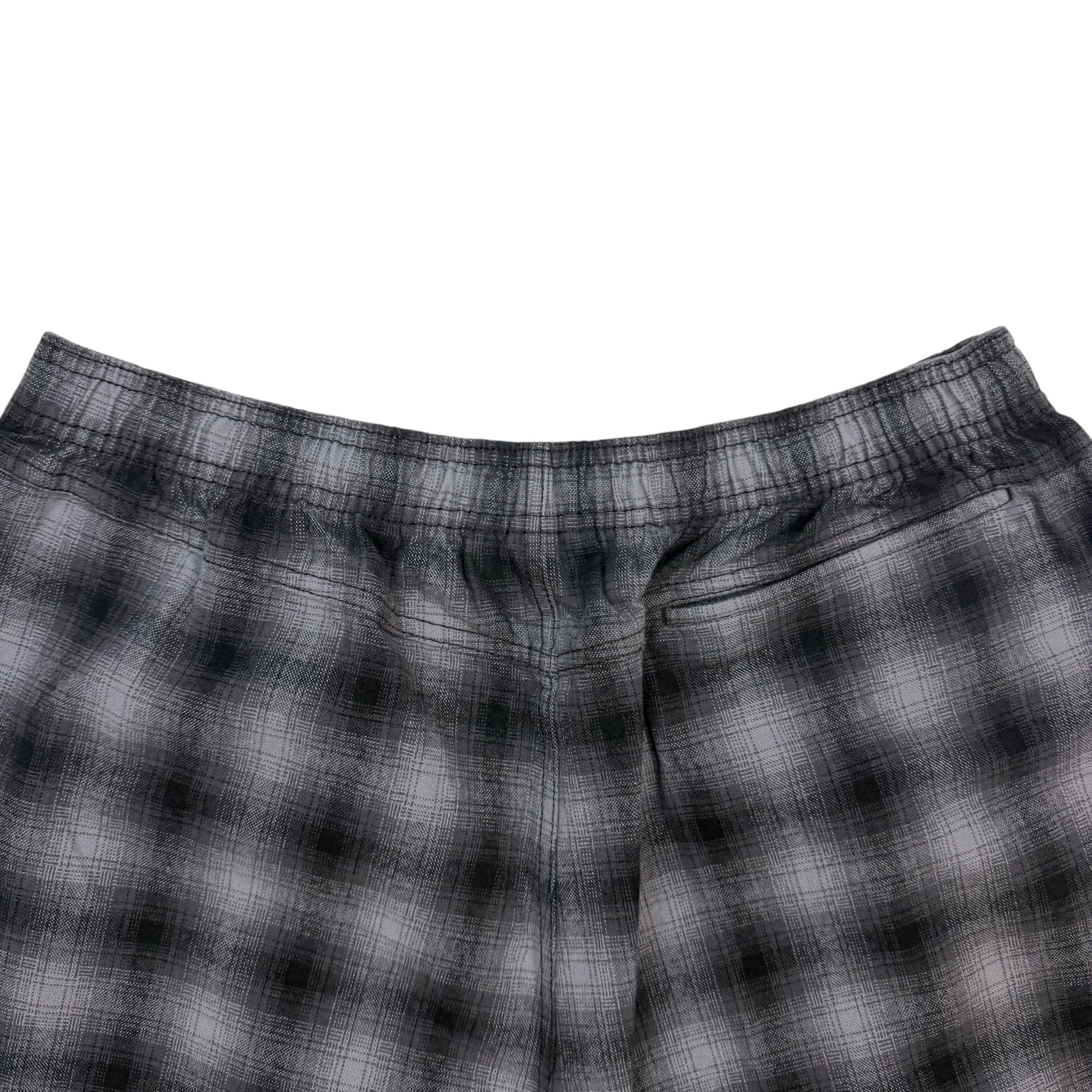 Stussy Baggy Beach Short Plaid Black