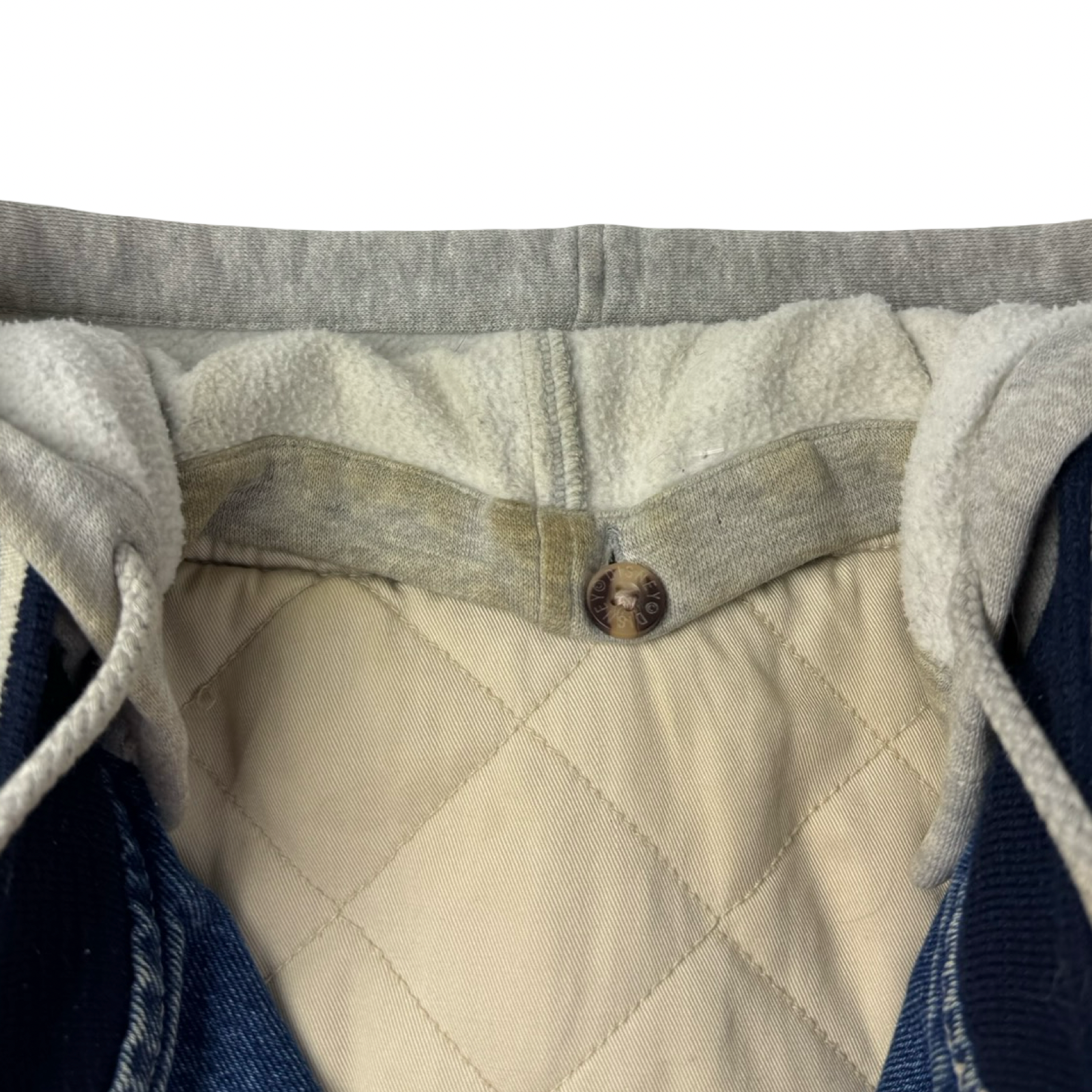 Vintage Eeyore ‘Positive In My Own Way’ Hooded Denim Varsity