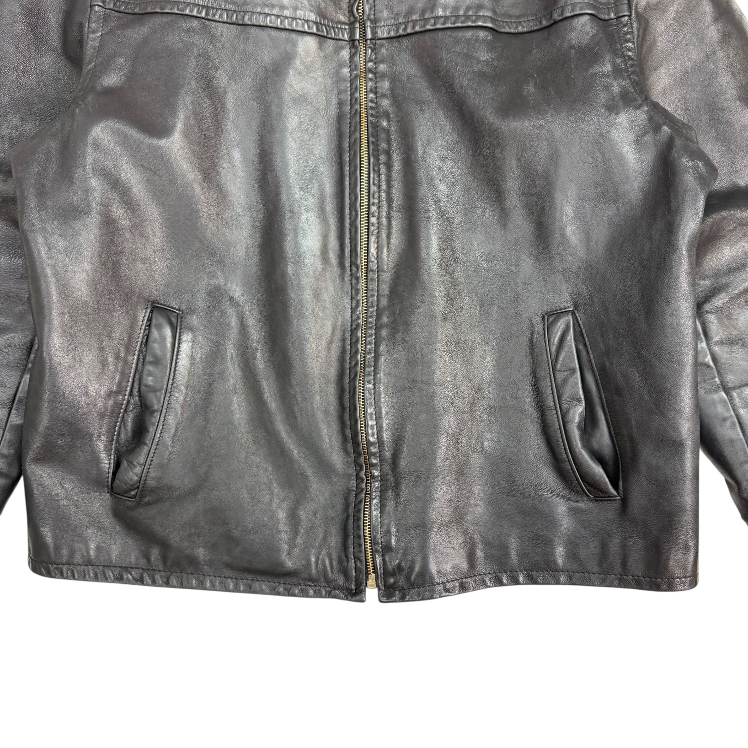 Vintage Schott NYC Leather Jacket Black