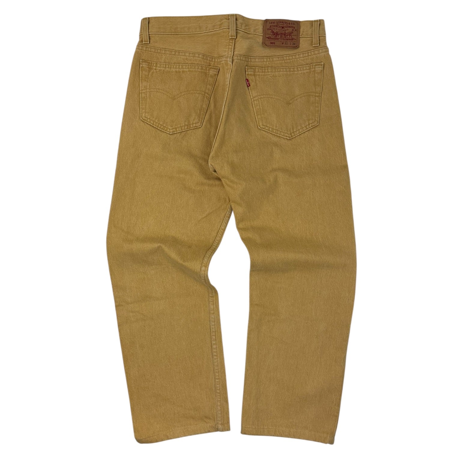 Vintage Levi’s 501 Denim Bottoms Tan