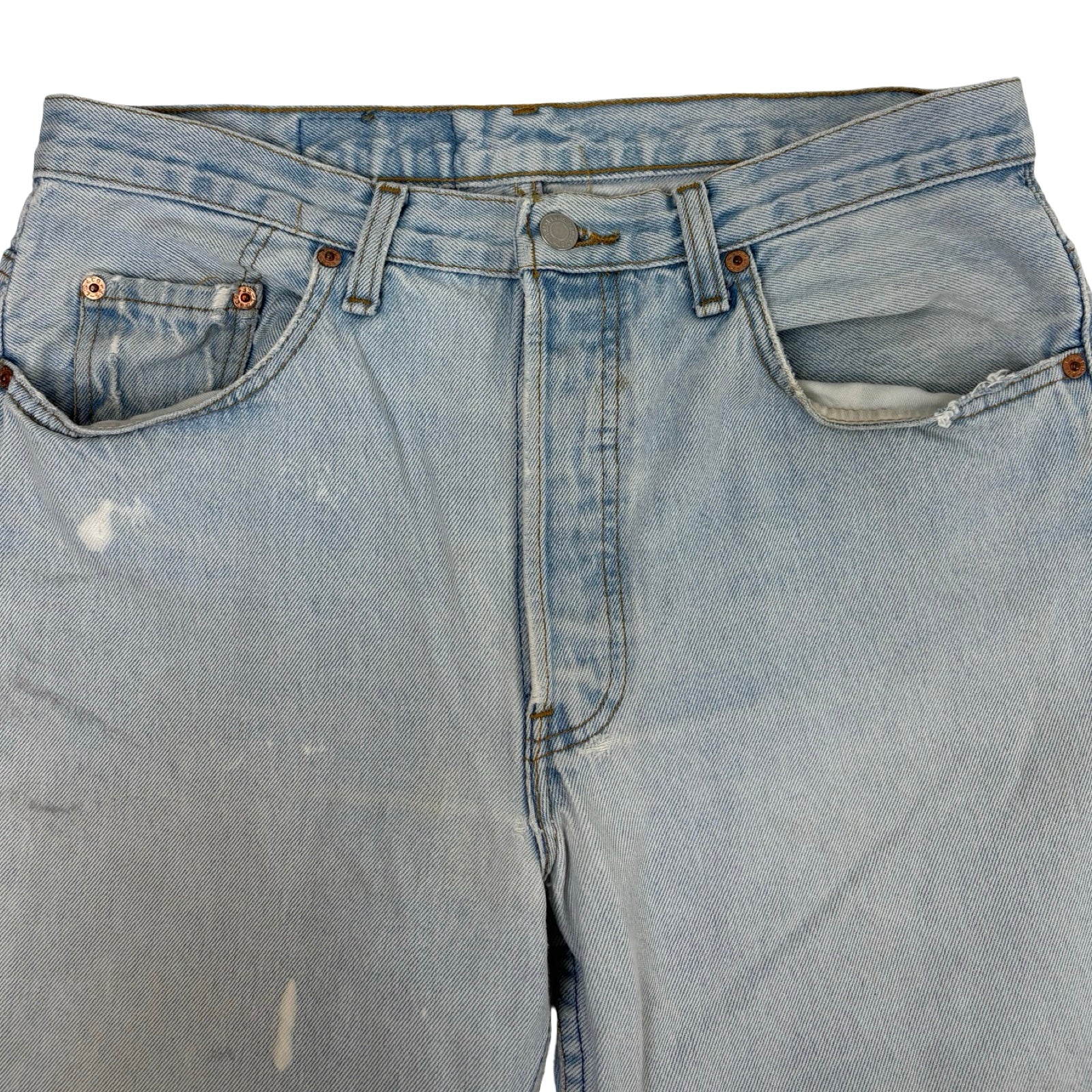 Vintage Levi’s 501 Distressed Light Wash Denim