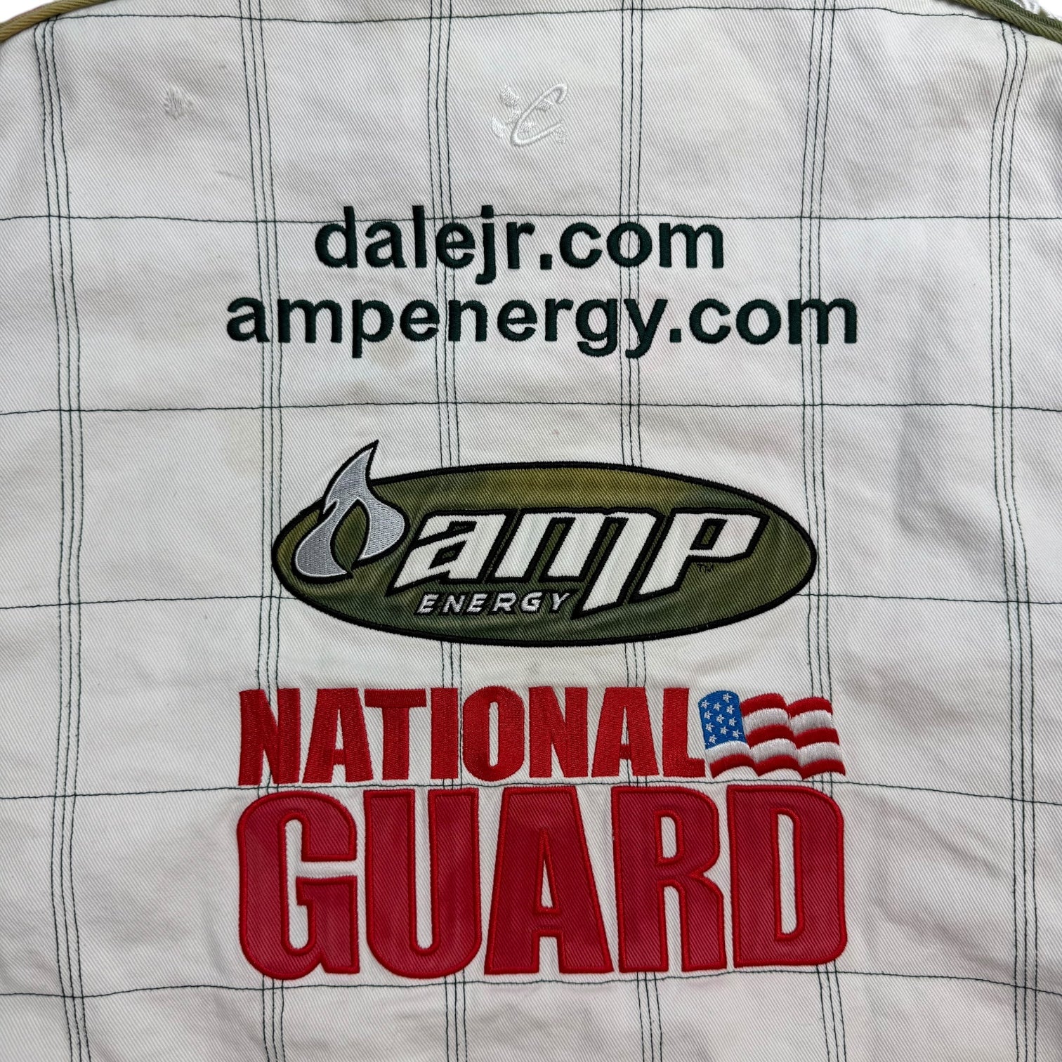 Vintage Chase Authentics NASCAR Dale Earnhardt Jr Amp Energy Jacket White/Green