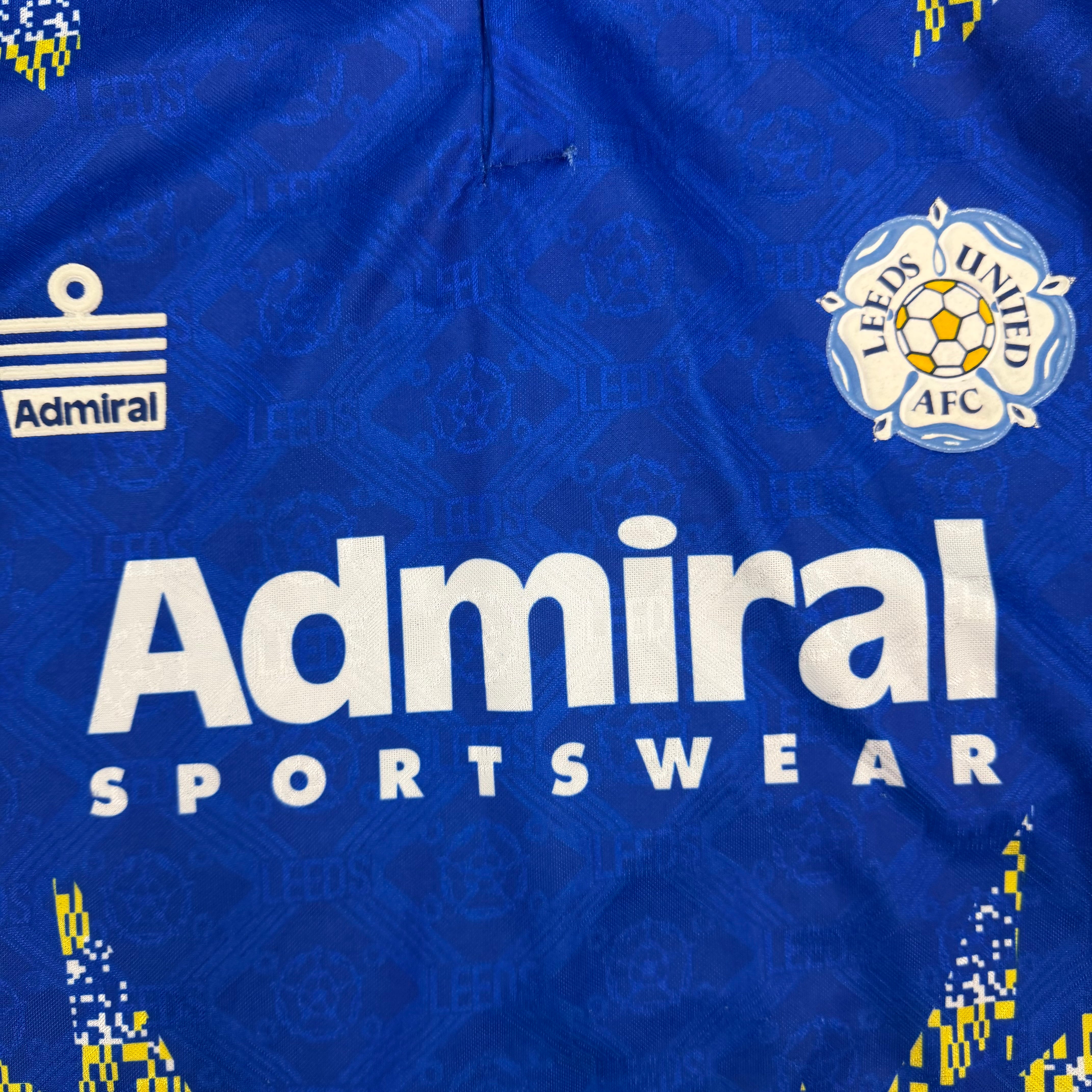 Vintage Admiral 1992-93 Leeds Away Jersey Blue