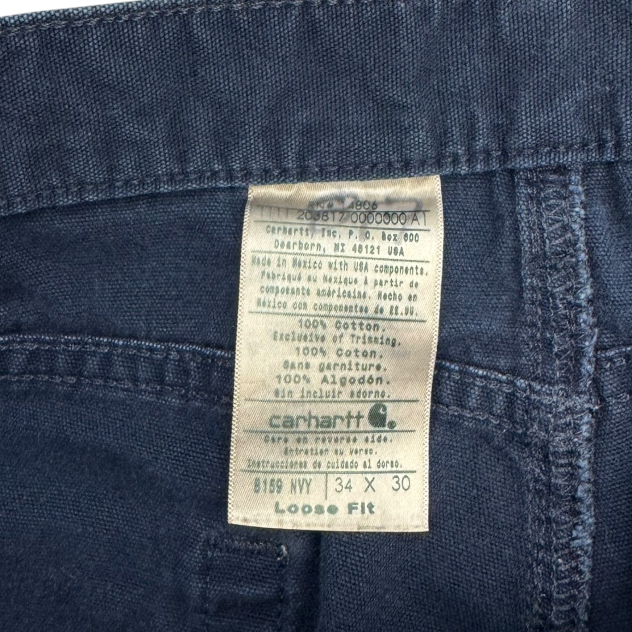 Vintage Carhartt Carpenter Bottom Blue