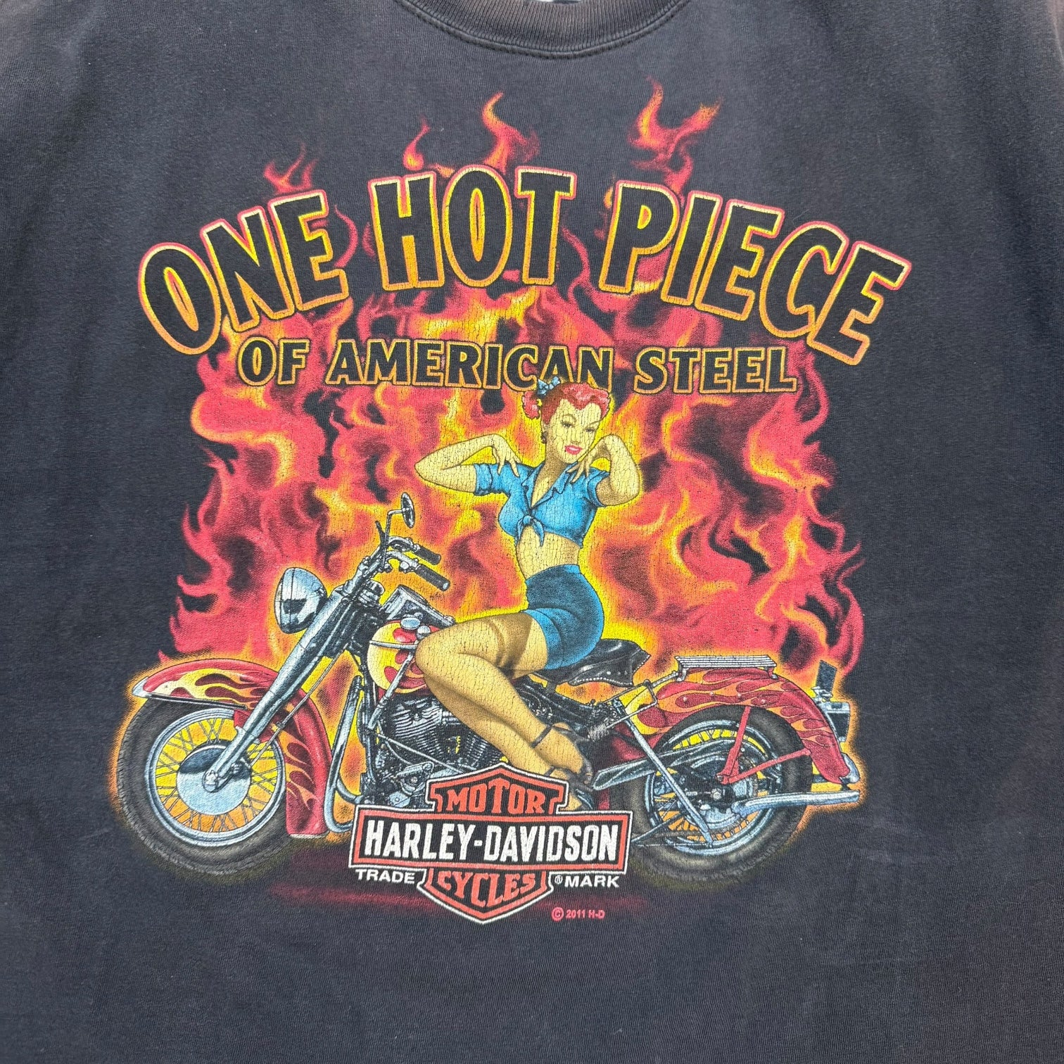 Vintage Harley Davidson Of Temecula Tee Black