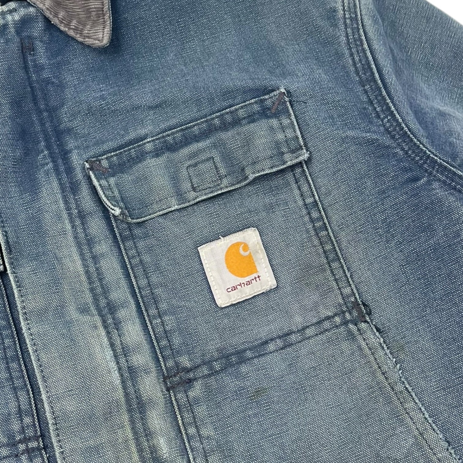 Carhartt Quilted Nylon-Lined Firm Duck Arctic Traditional Coat Faded Blue