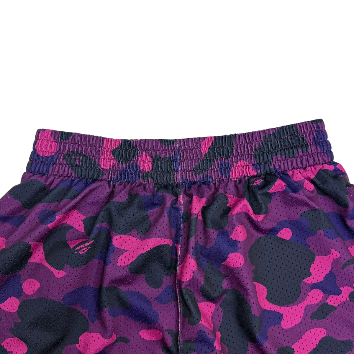 Bape Wide Fit Basketball Shorts Purple Camo