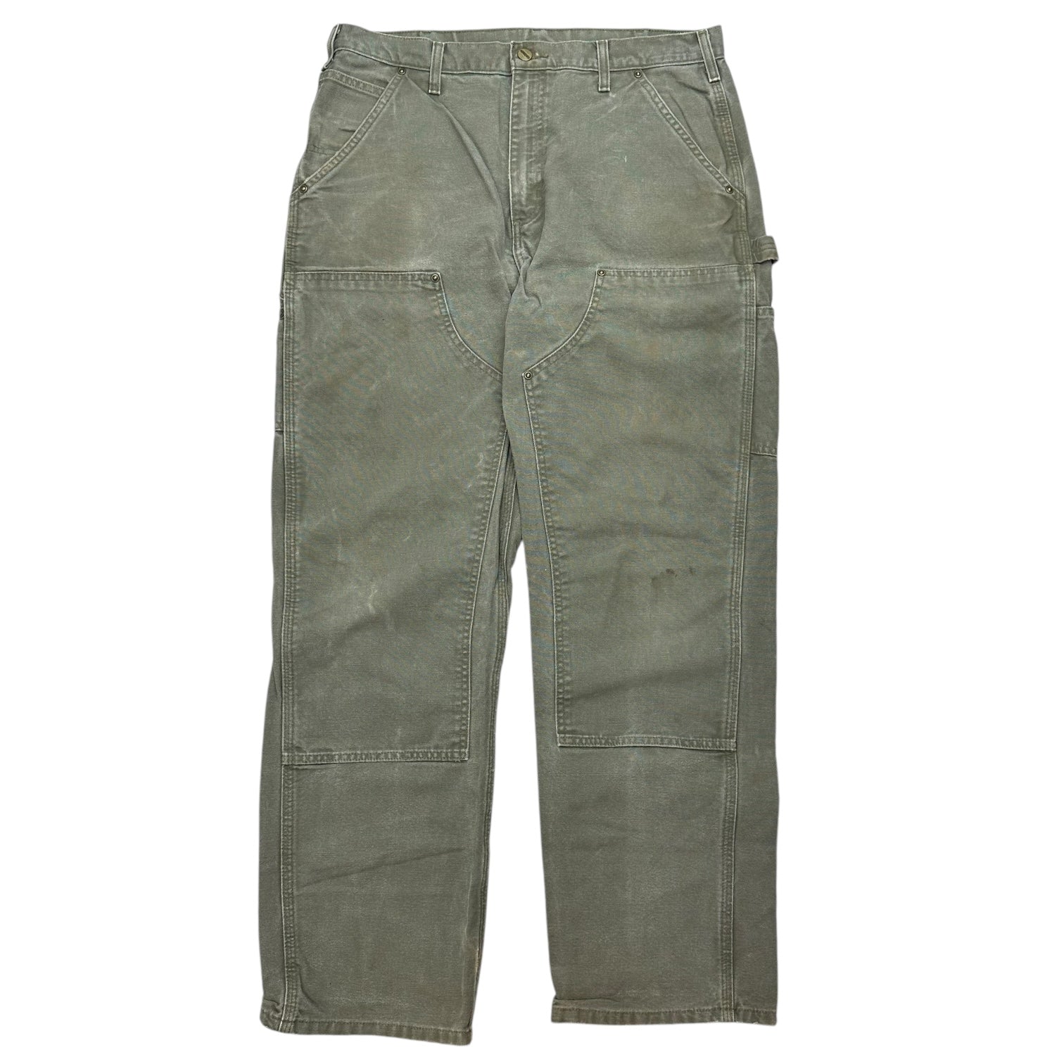 Vintage Carhartt Double Knee Pants Faded Green