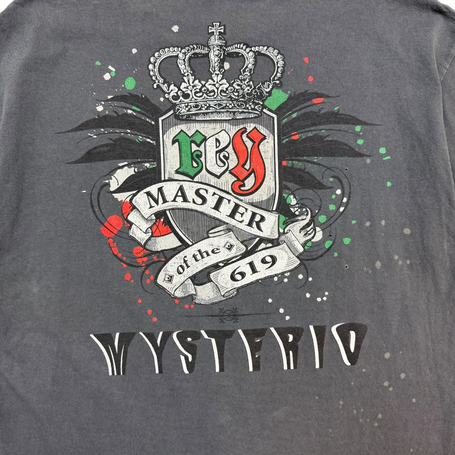 Vintage WWE Rey Mysterio ‘Master Of The 619’ Tee Grey