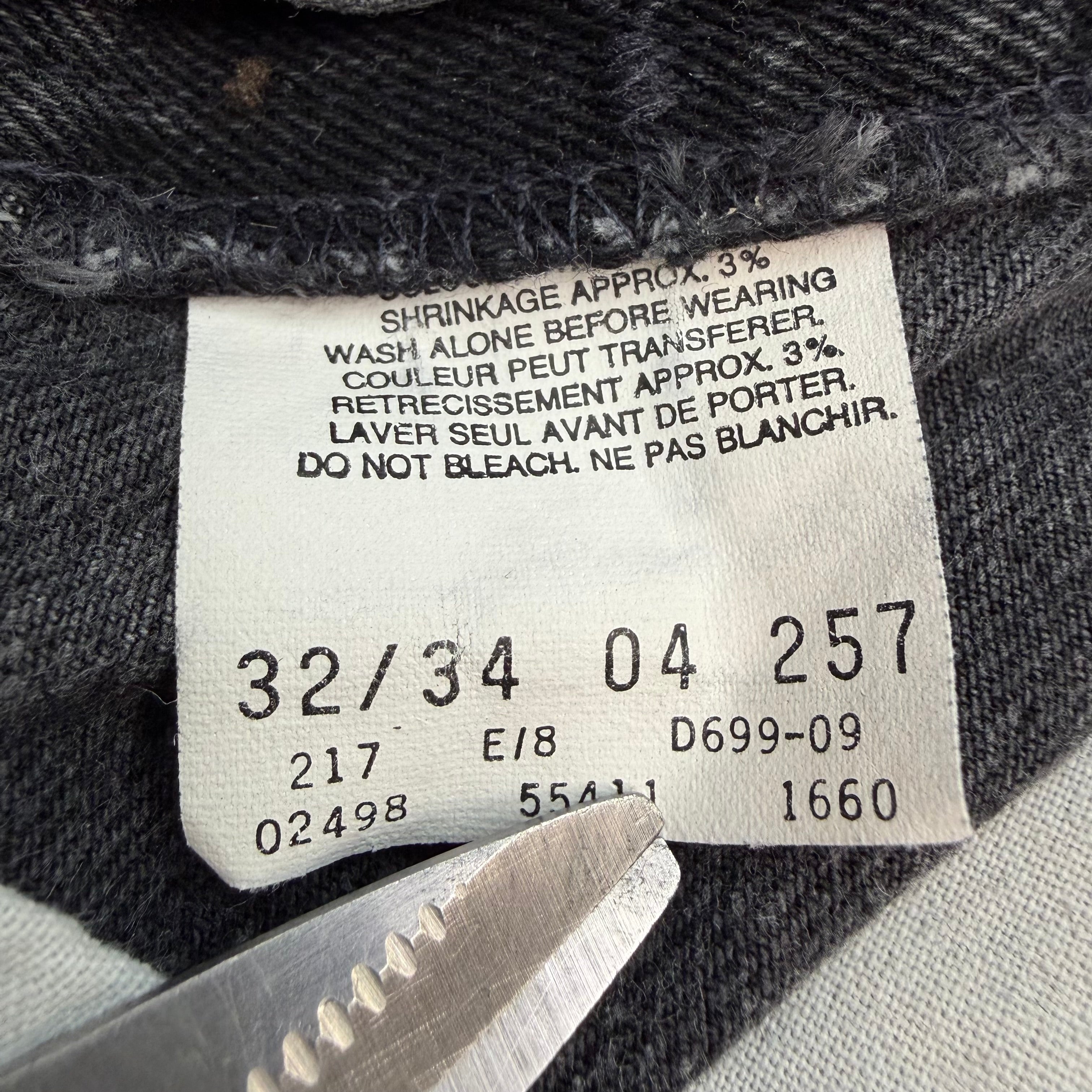 Vintage Levi’s Blank Silver Tab Jeans Washed Black