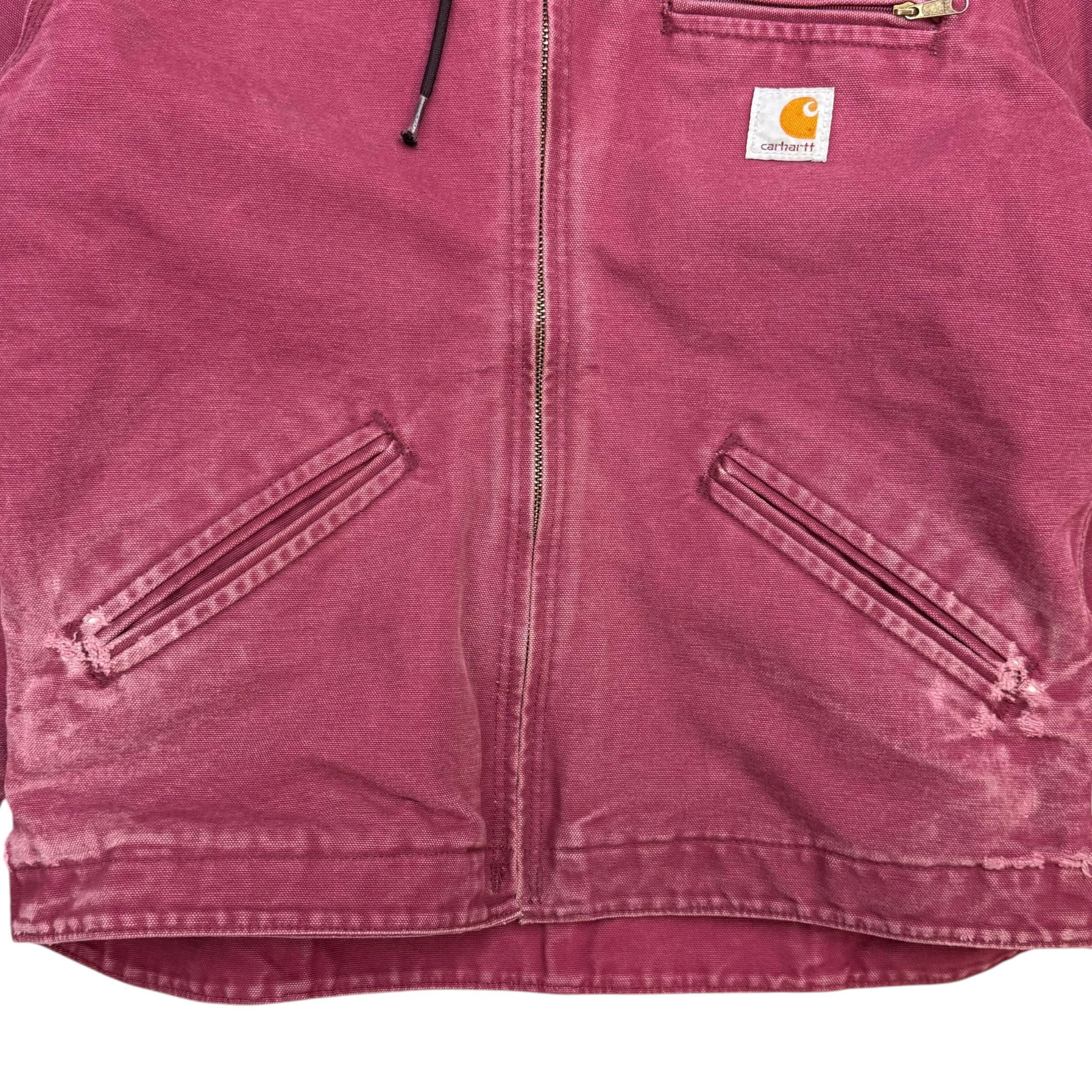 (W) Vintage Carhartt Sierra Sherpa Lined Jacket Berry