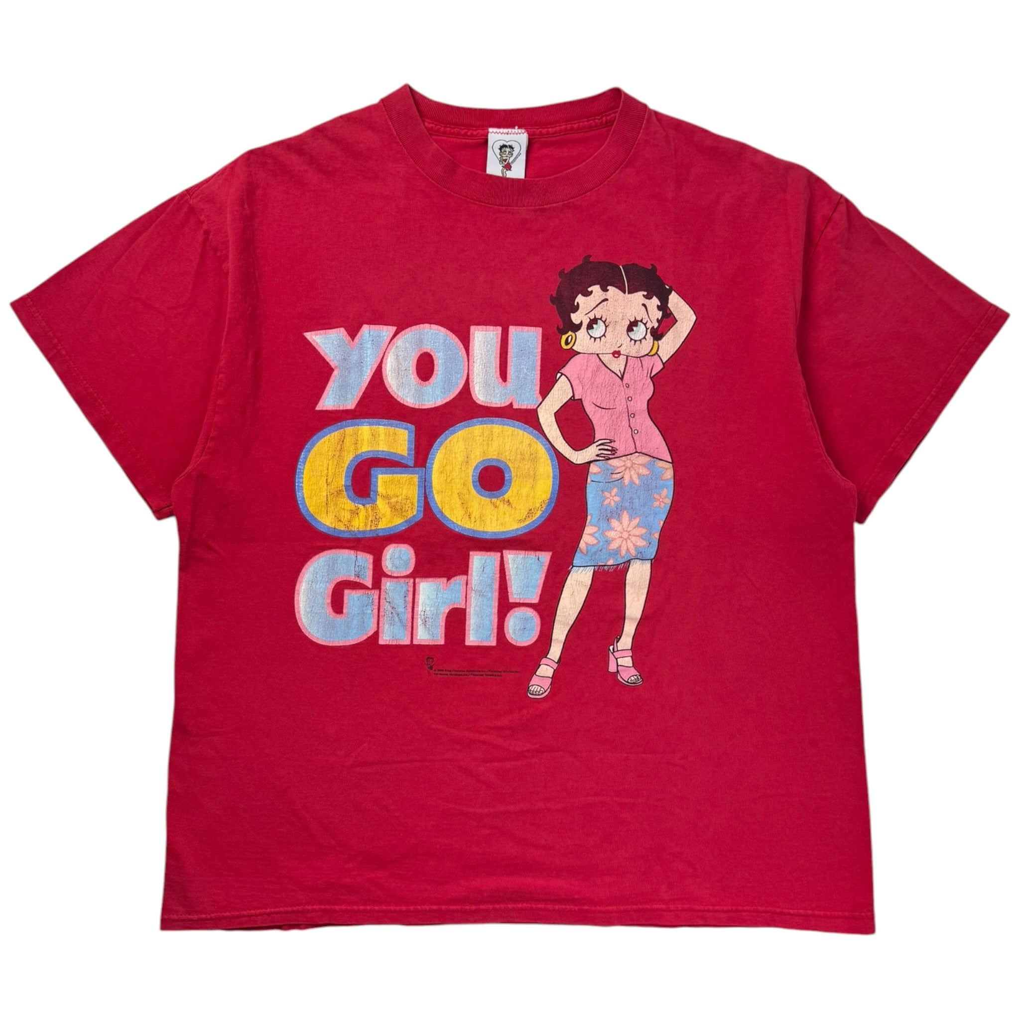 2000 Betty Boop “You Go Girl!” T-Shirt Red