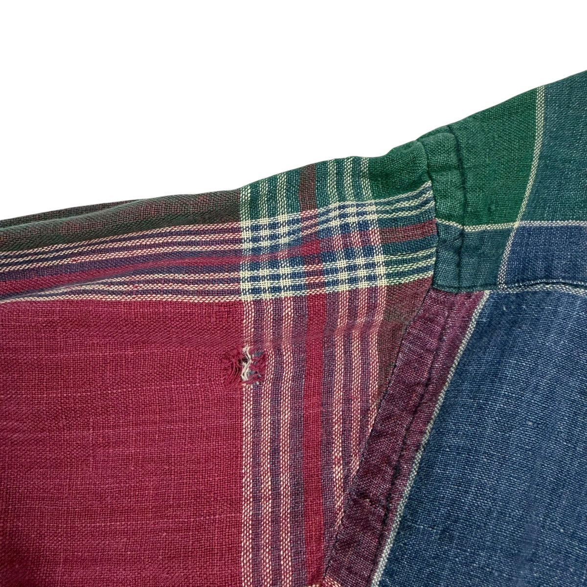 Vintage Tommy Hilfiger Plaid Button Up Green/Blue