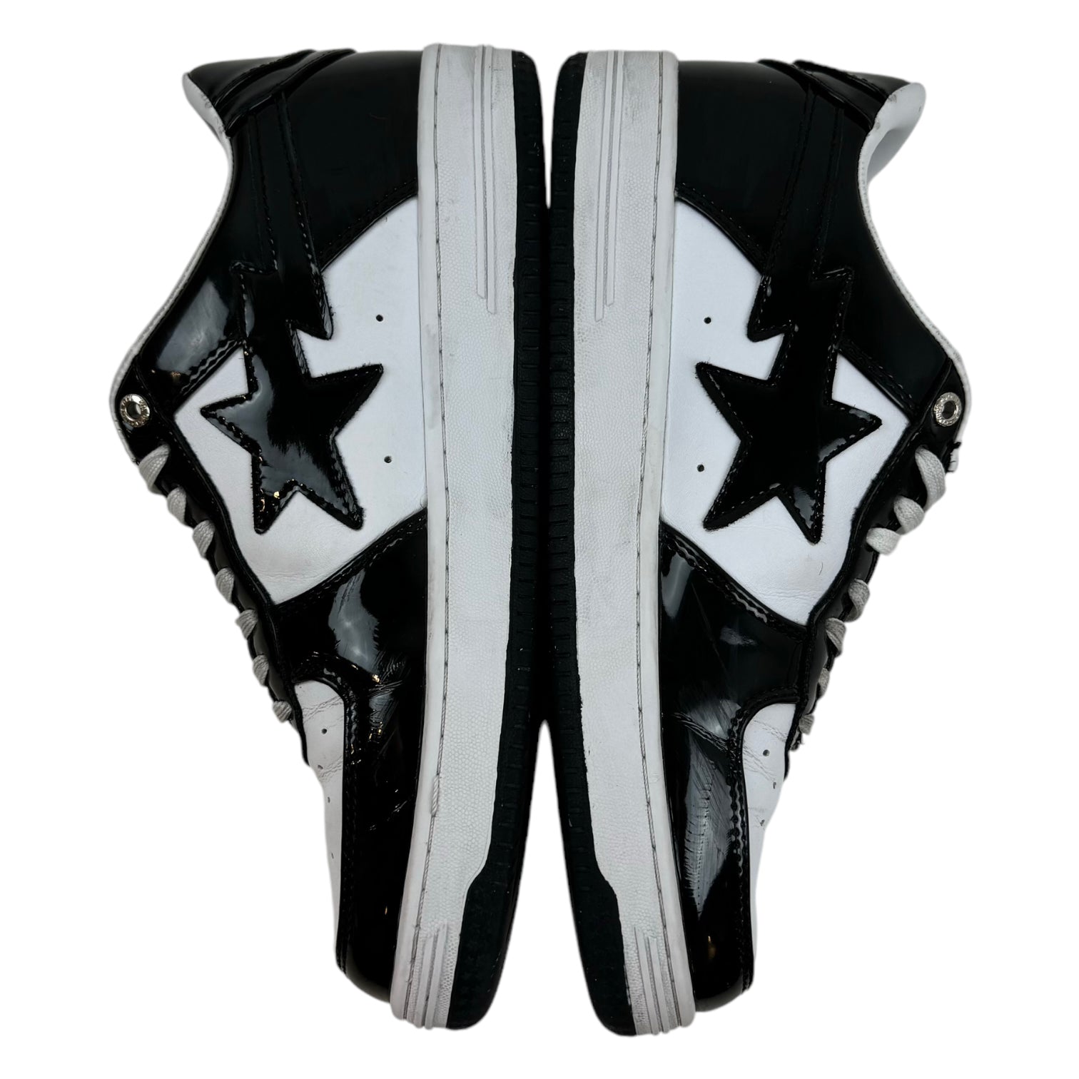 Bape Bape Sta Patent Leather Black White (Used)