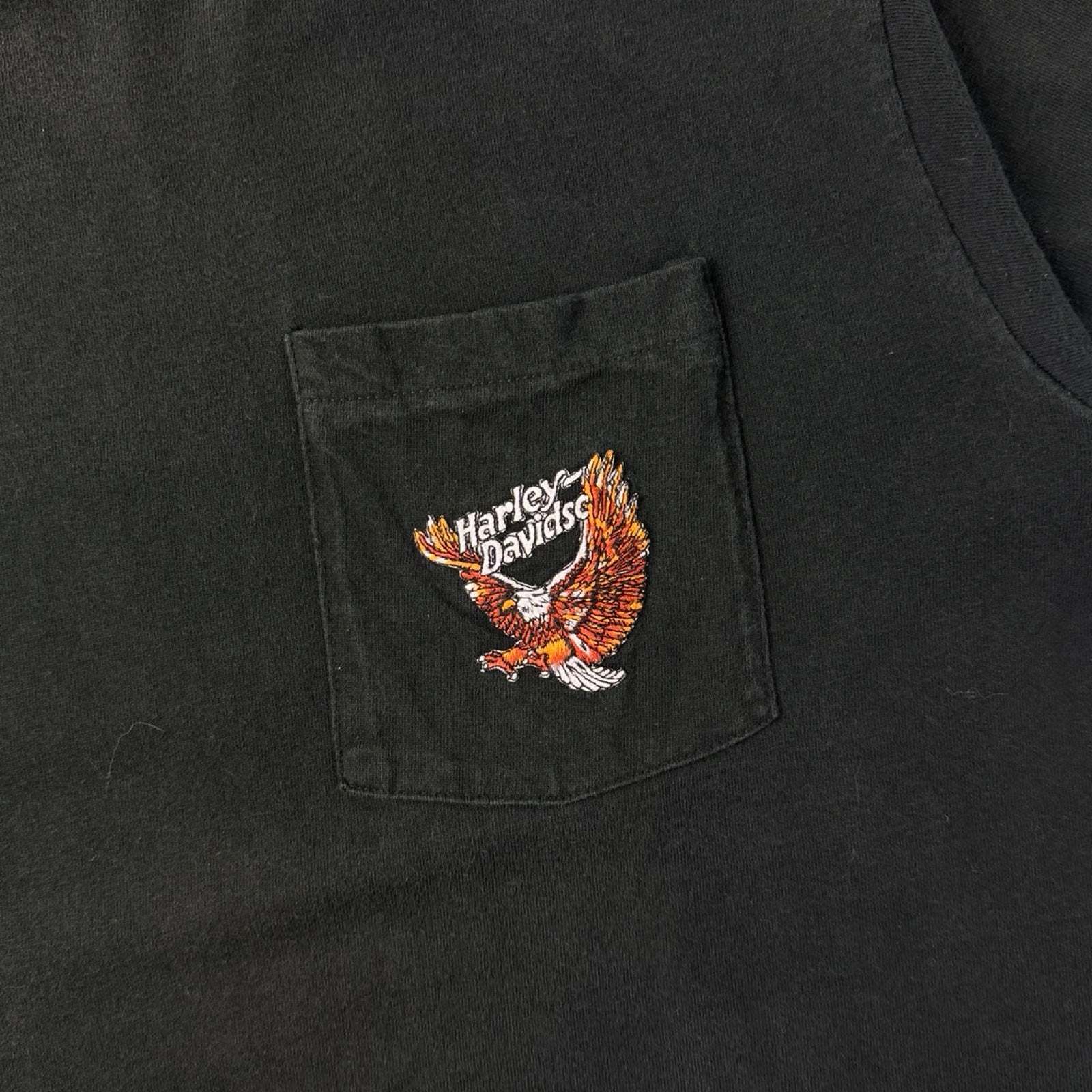 1986 Harley Davidson California Pocket Logo T-Shirt Black
