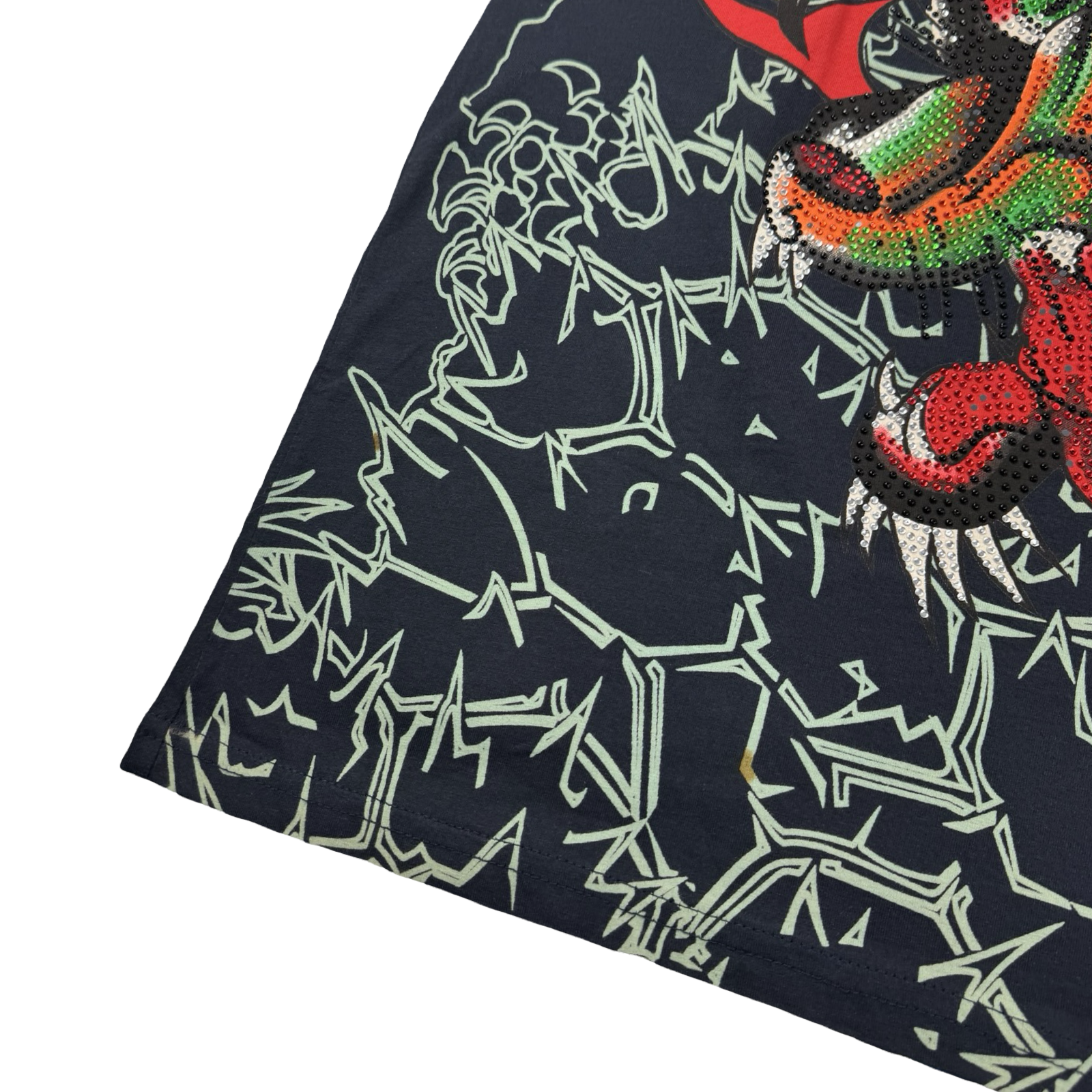 Vintage Y2K Ed Hardy Ambiguous Animal Rhinestone T-Shirt