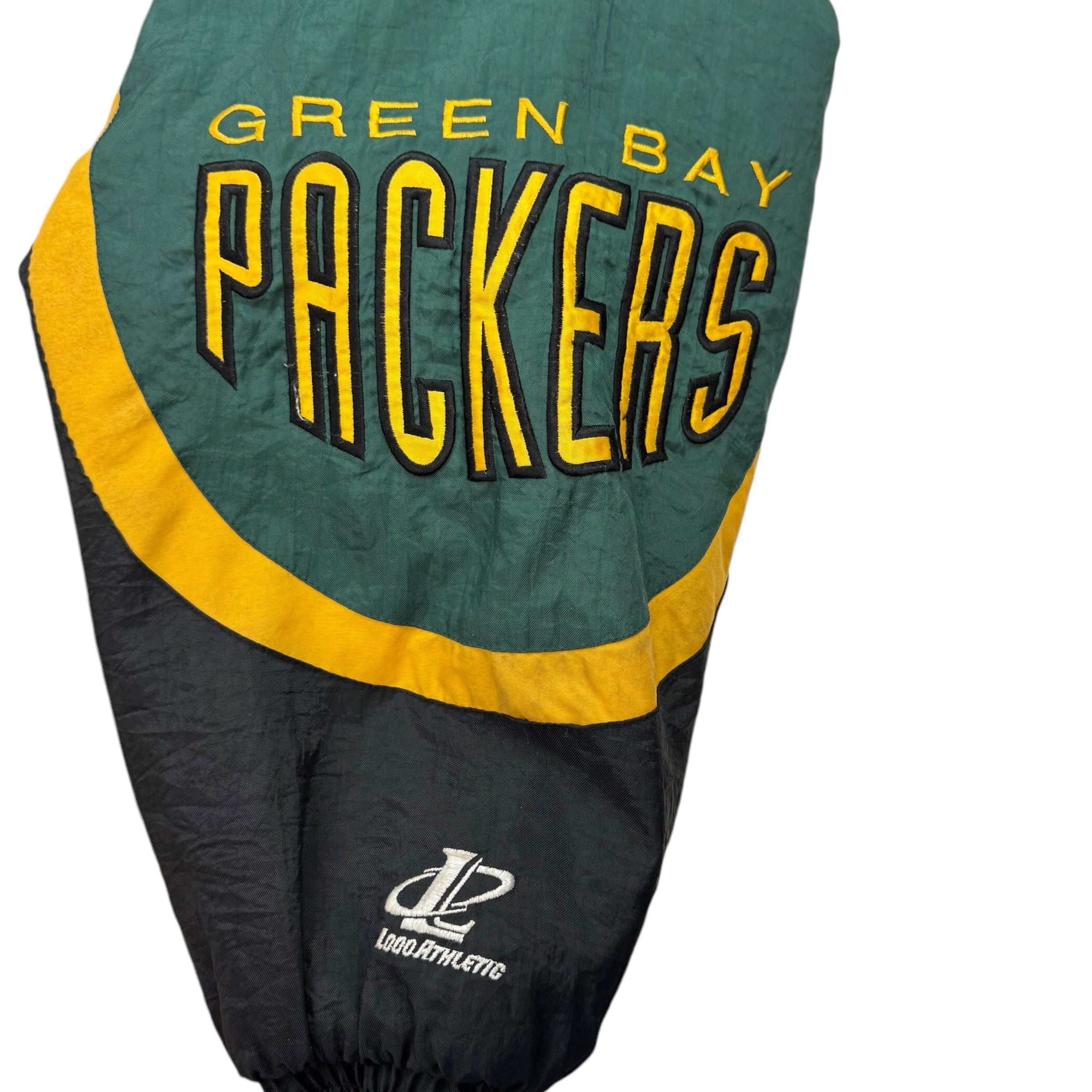 Vintage Logo Athletics Green Bay Packers Jacket Green/Yellow