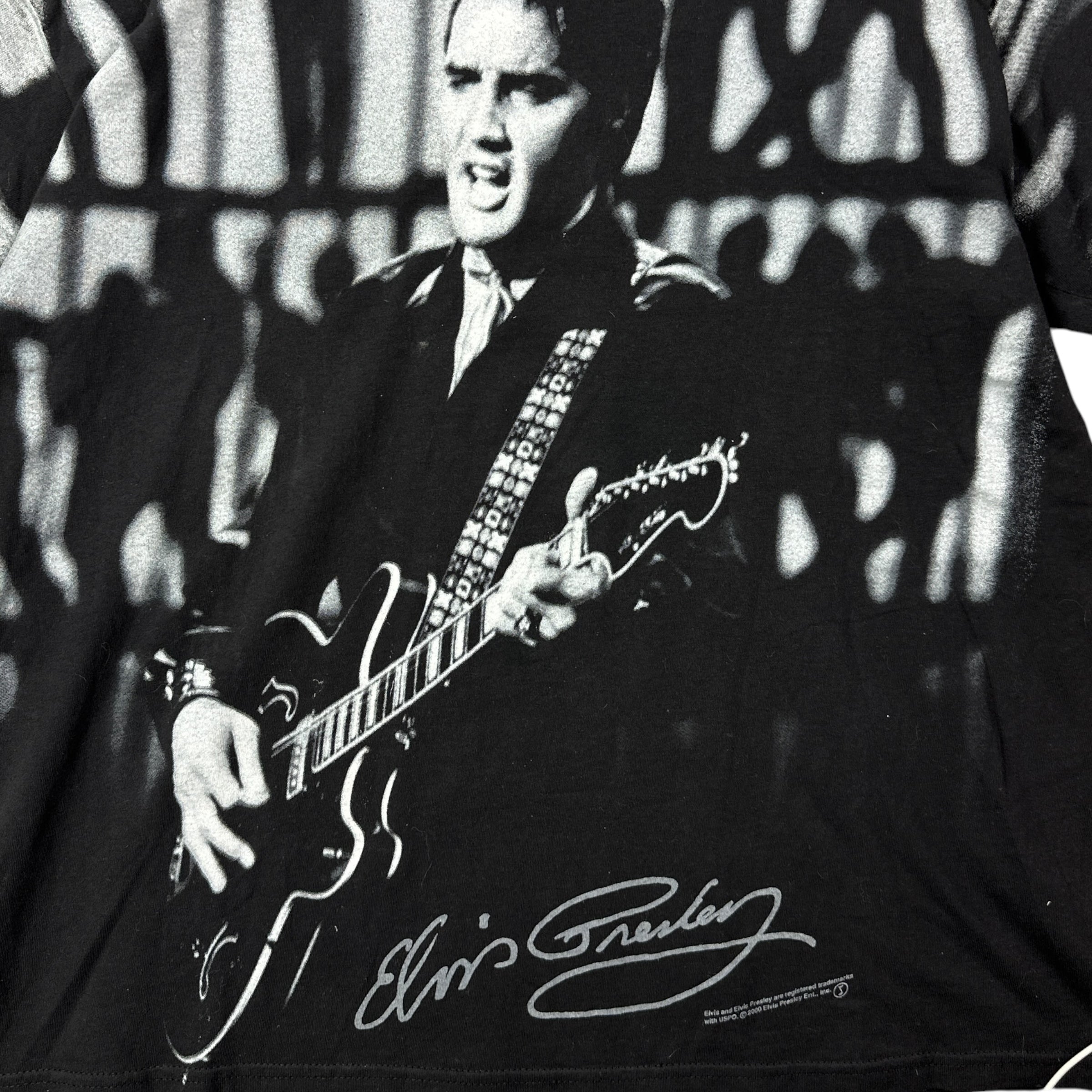 2000 Elvis Presley AOP Tee Black