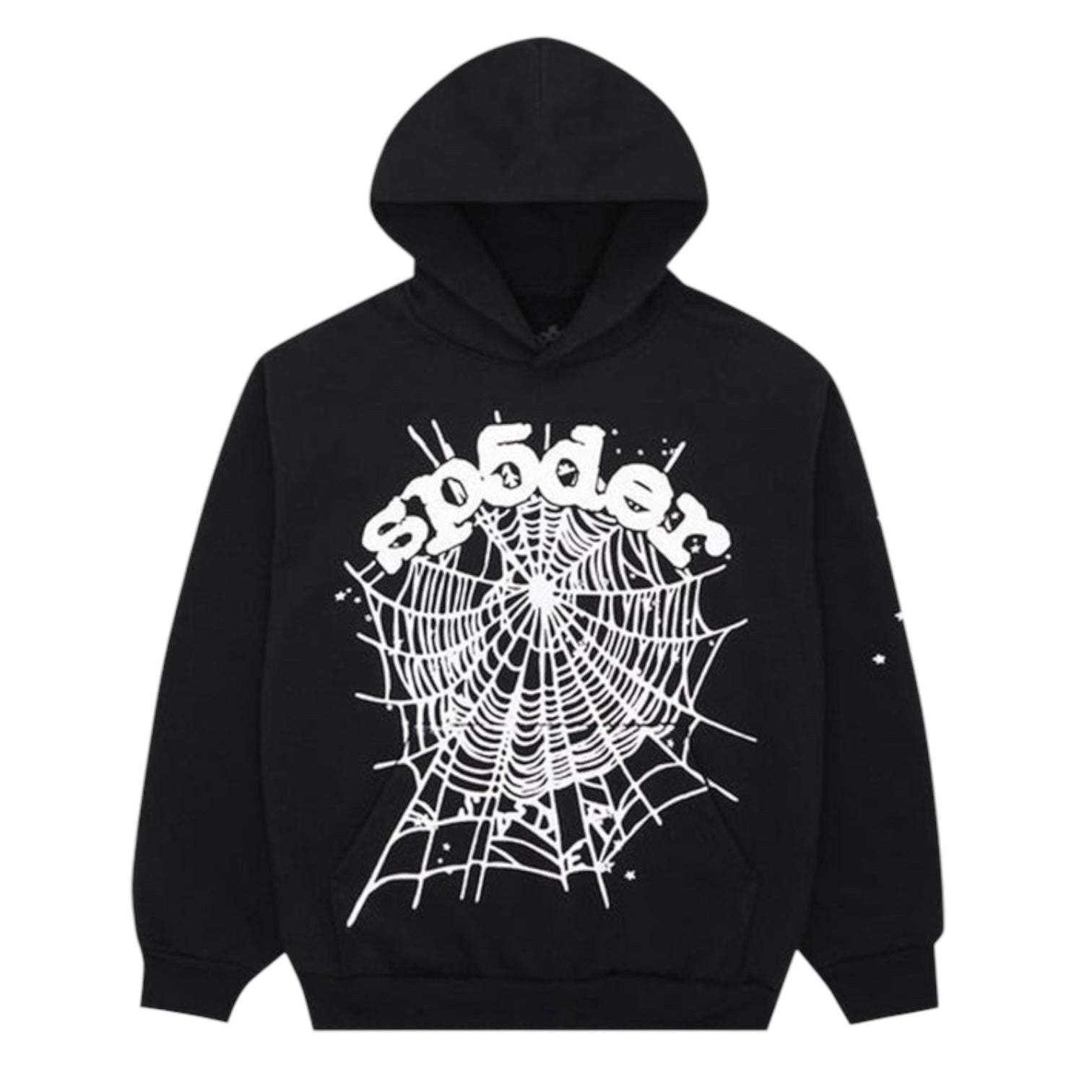 Sp5der OG Web Hoodie Black