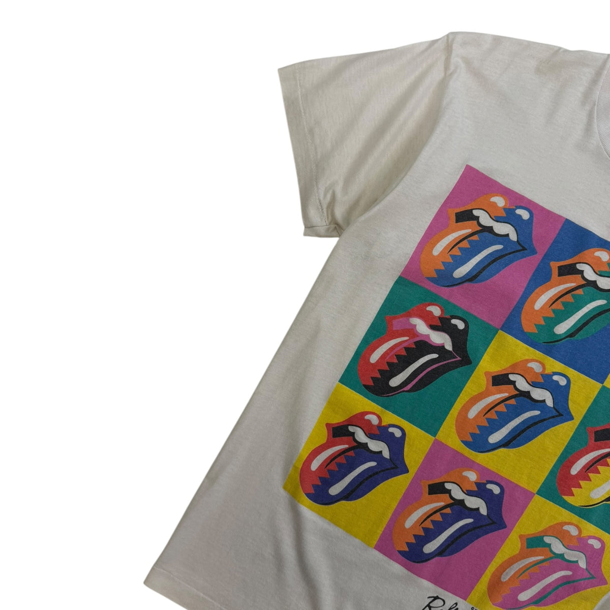 Vintage 1989 Rolling Stones Steel Wheels Canadian Tour T-Shirt White