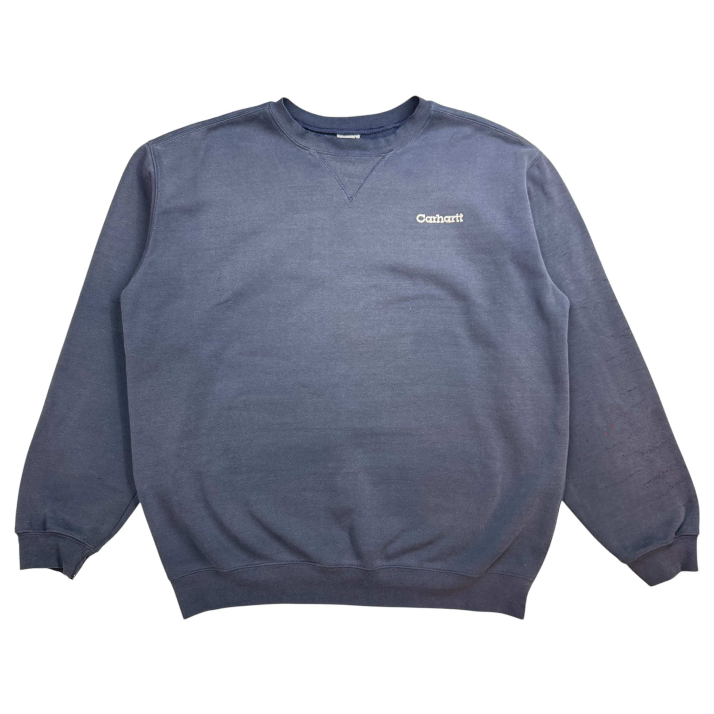 Vintage Carhartt Crewneck Faded Navy Blue