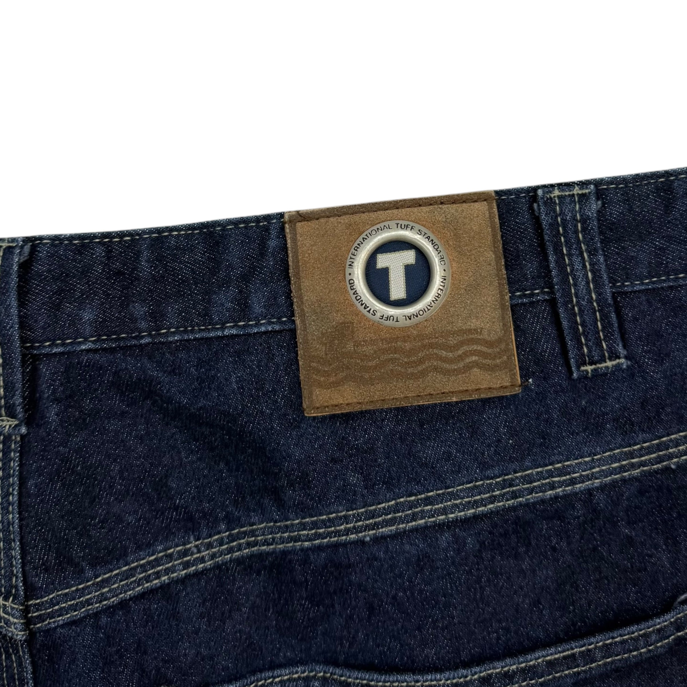 Vintage Tuff Baggy Denim Pants Dark Indigo