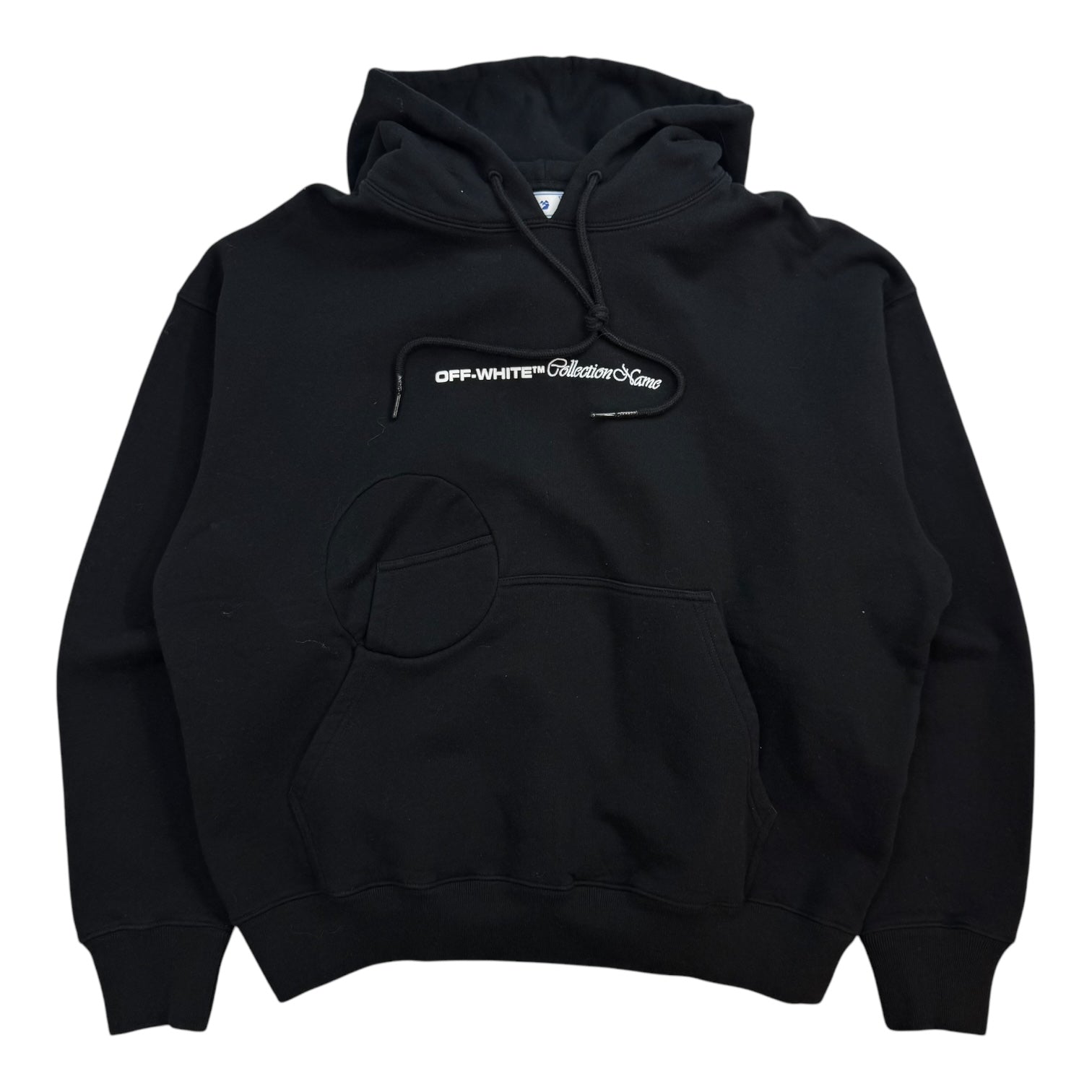 Off-White Collection Name Hoodie Black