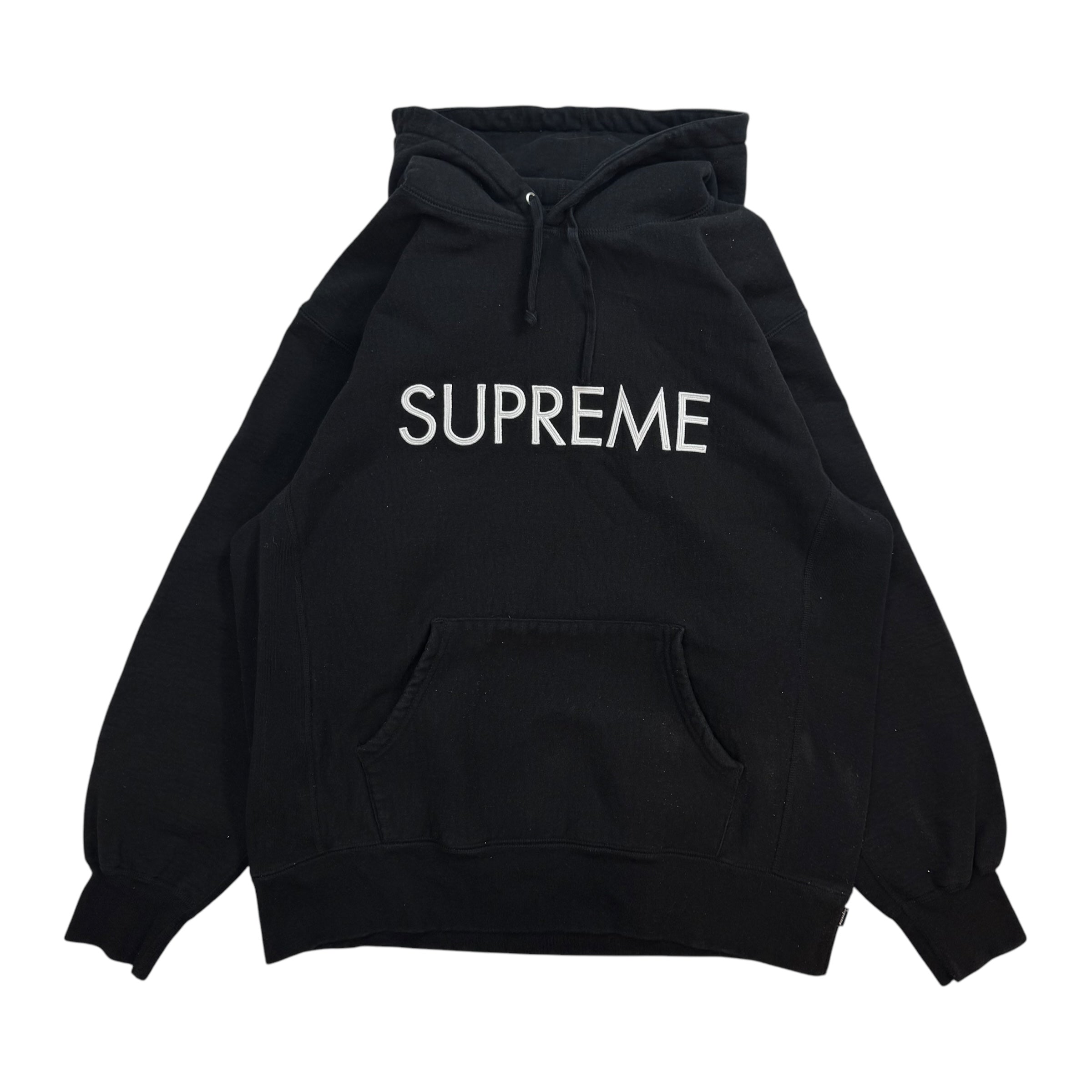 Supreme Capital Hoodie Black