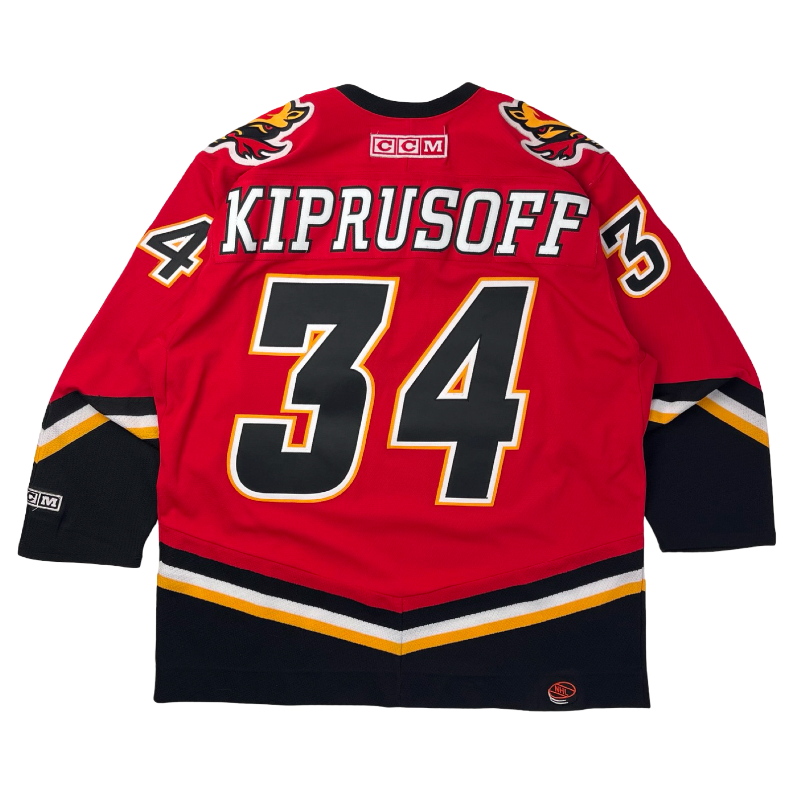 Vintage CCM Calgary Flames Mikka Kiprusoff NHL Home Jersey