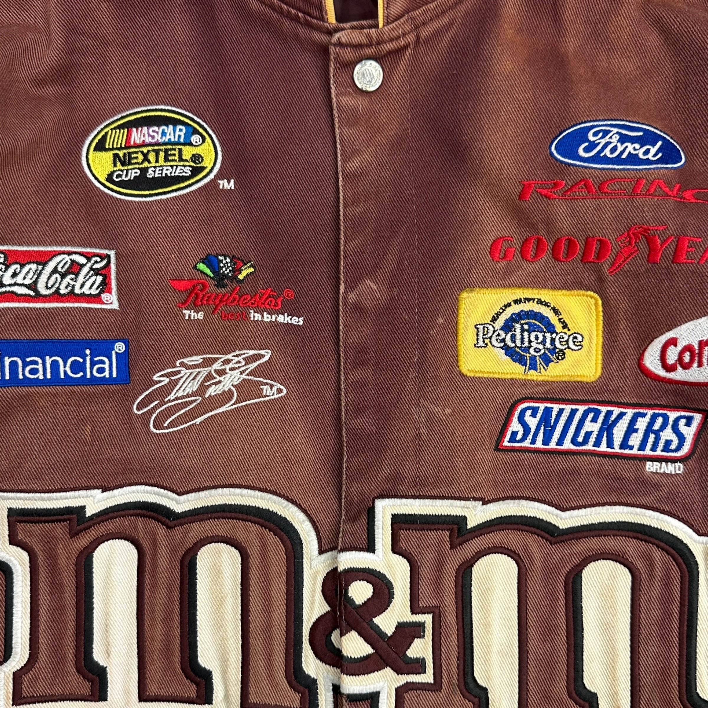 Vintage M&M’s Elliot Sander Racing Jacket Brown