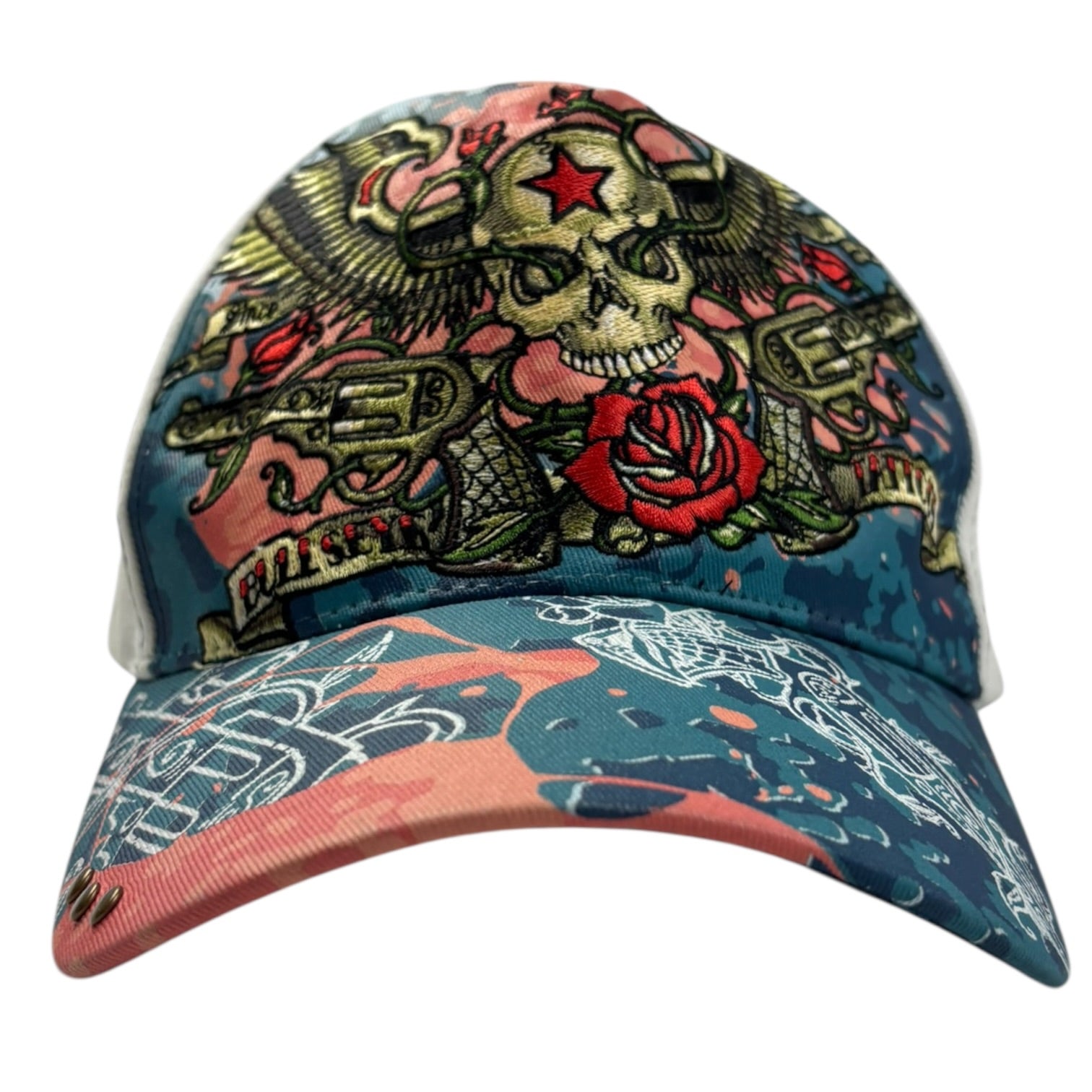 Y2K Bullseye Tattoos Cyber Hat