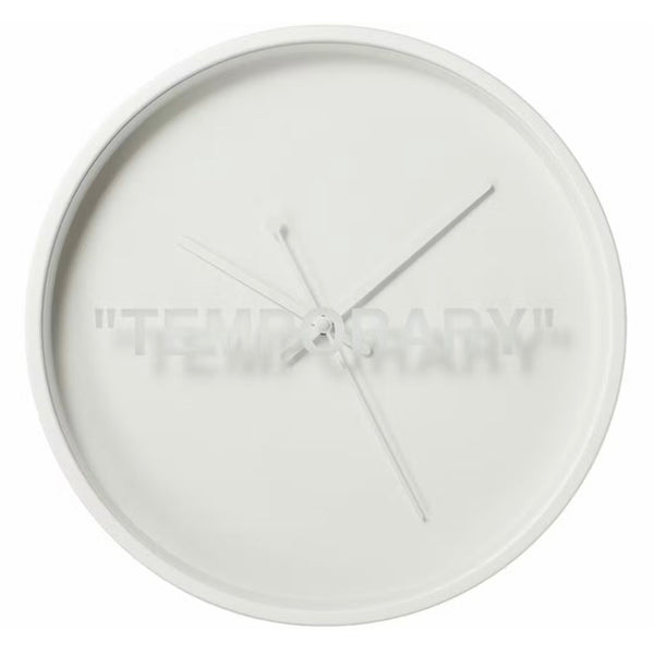 Virgil Abloh X IKEA MARKERAD “Temporary” Wall Clock White