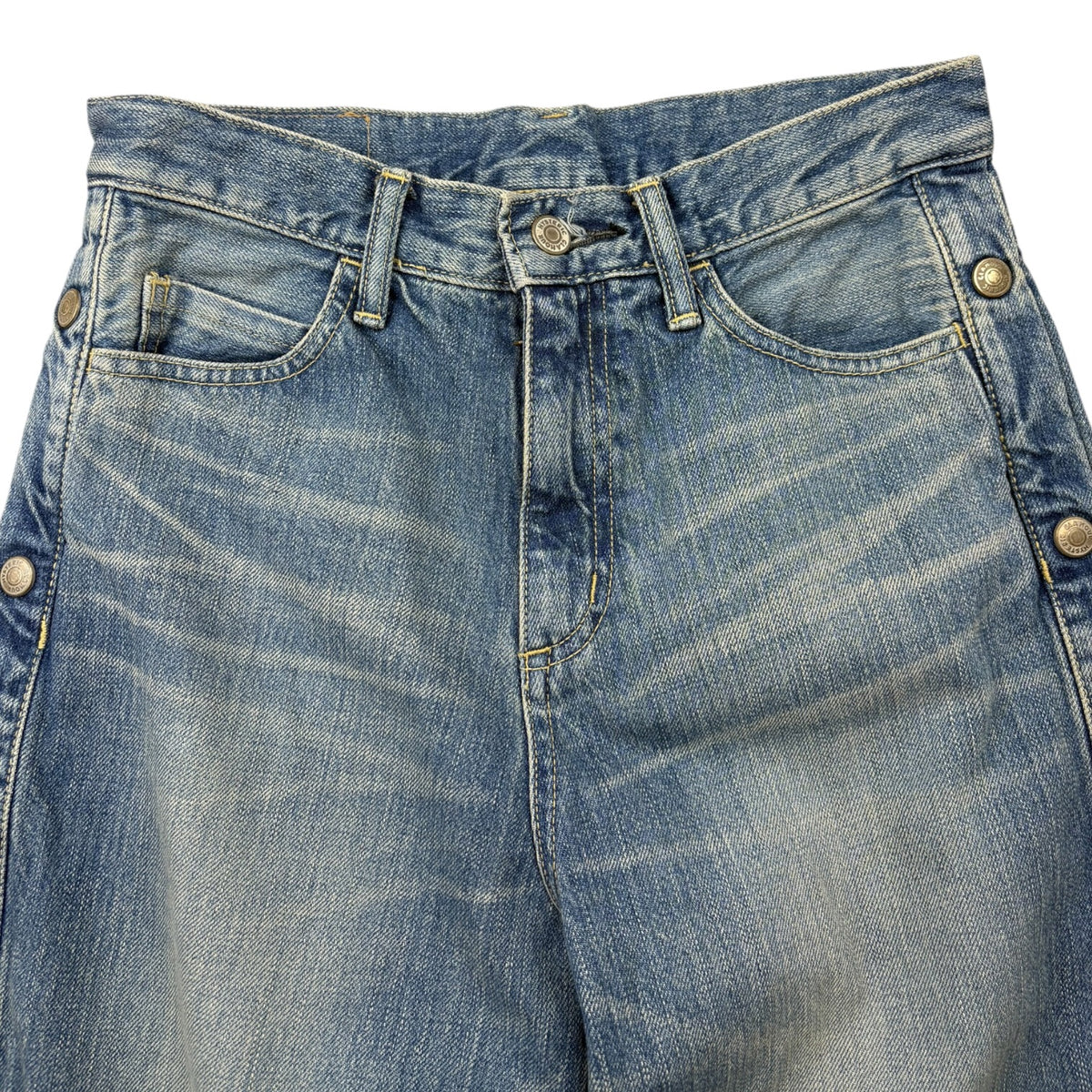 (W) Hysteric Glamour “Kinky” Tearaway Denim Jeans Blue