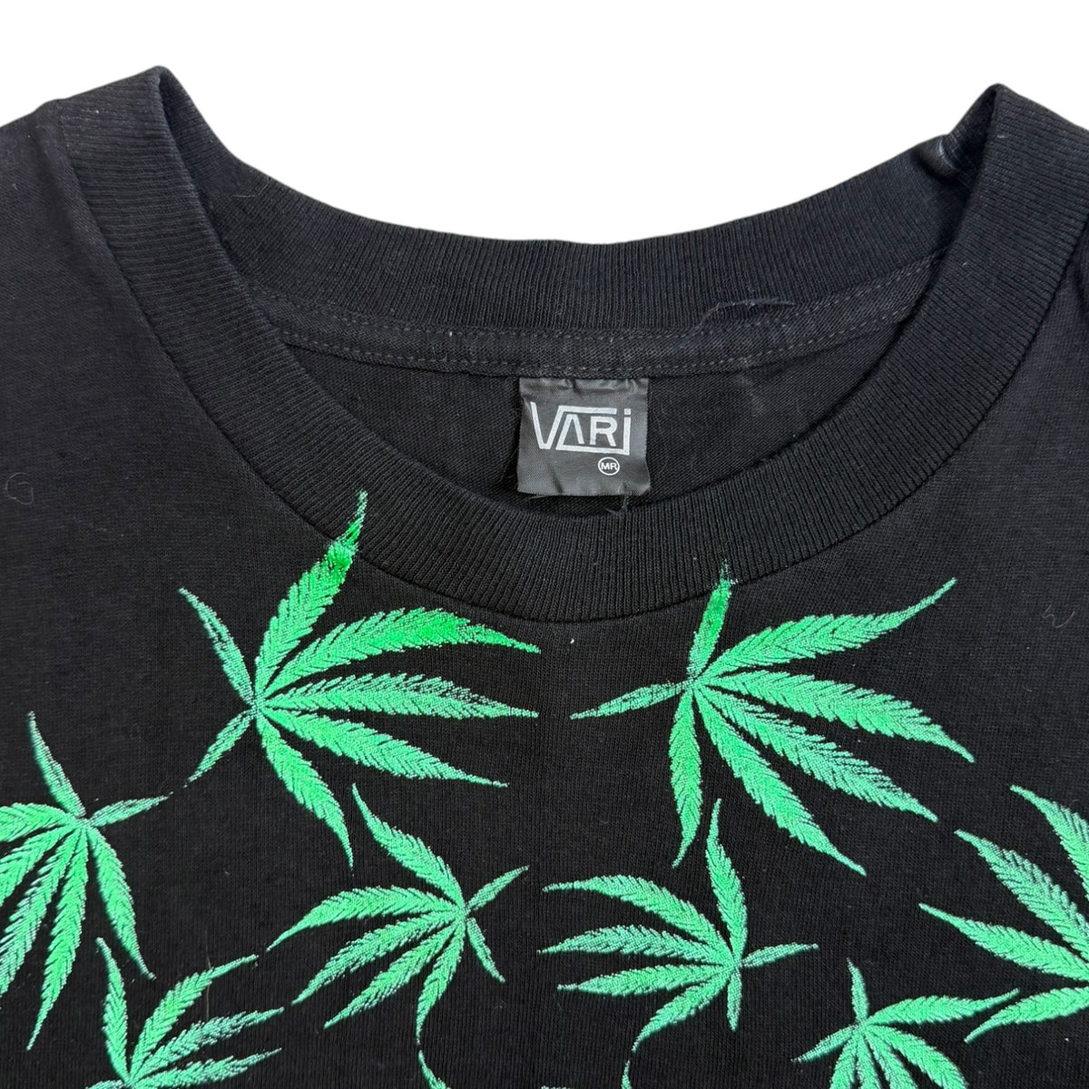 Vintage 90s Bud Weed AOP T-Shirt Black