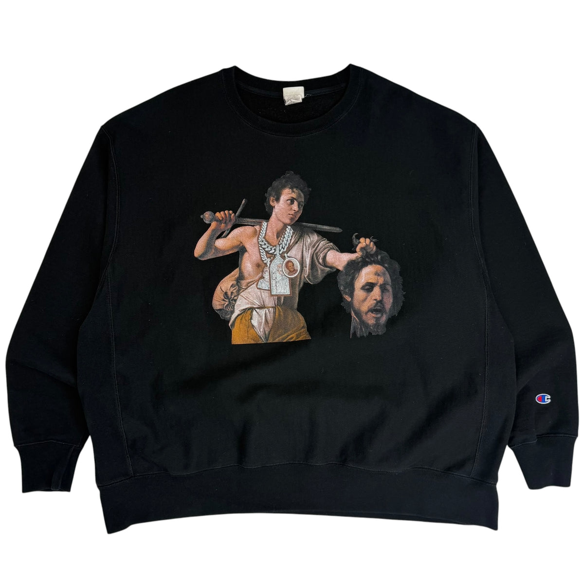 Westside Gunn x Virgil Abloh Pray for Paris Champion Crewneck Black