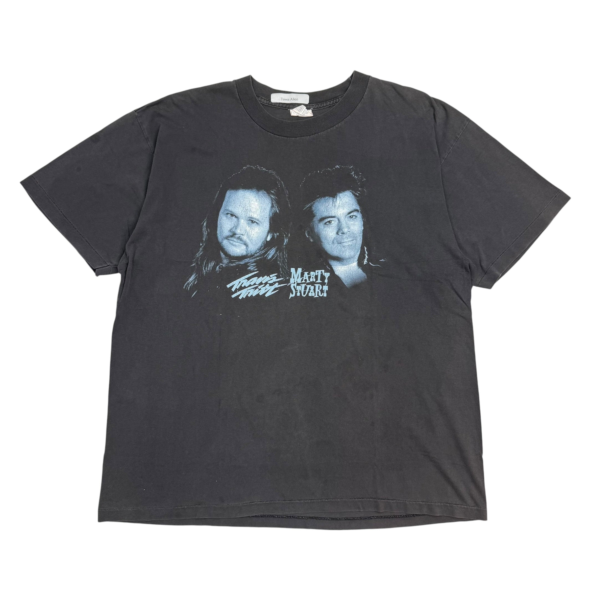 1996 Double Trouble Tour Travis Tritt & Marty Stuart Tee Black