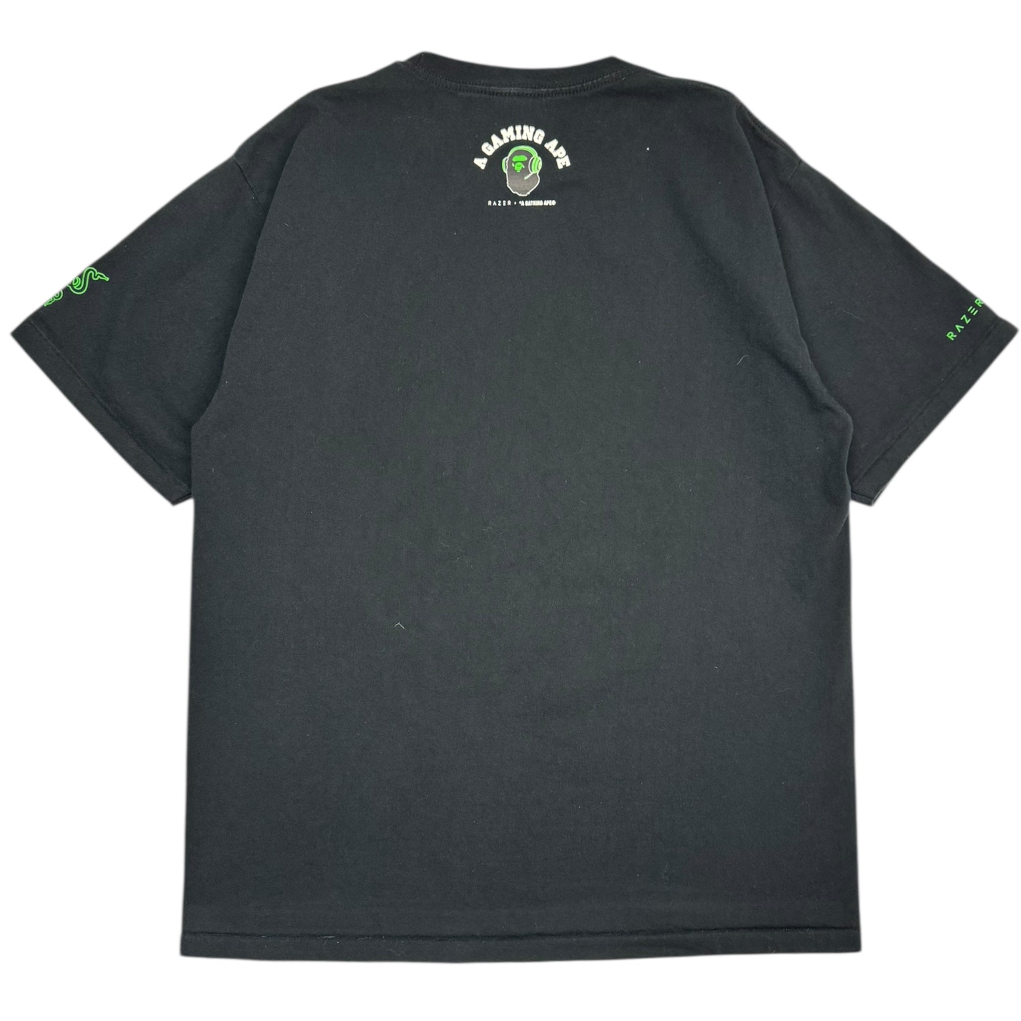 Bape x Razer Neon Camo Ape Head T-Shirt