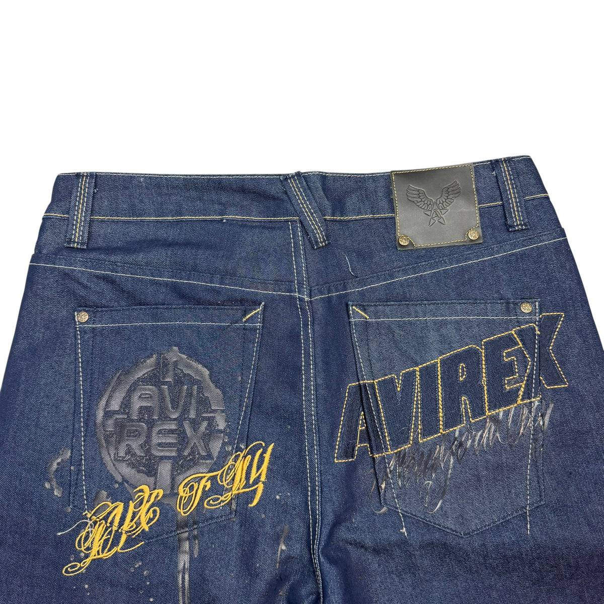 Vintage Avirex Raw Denim Jeans Indigo