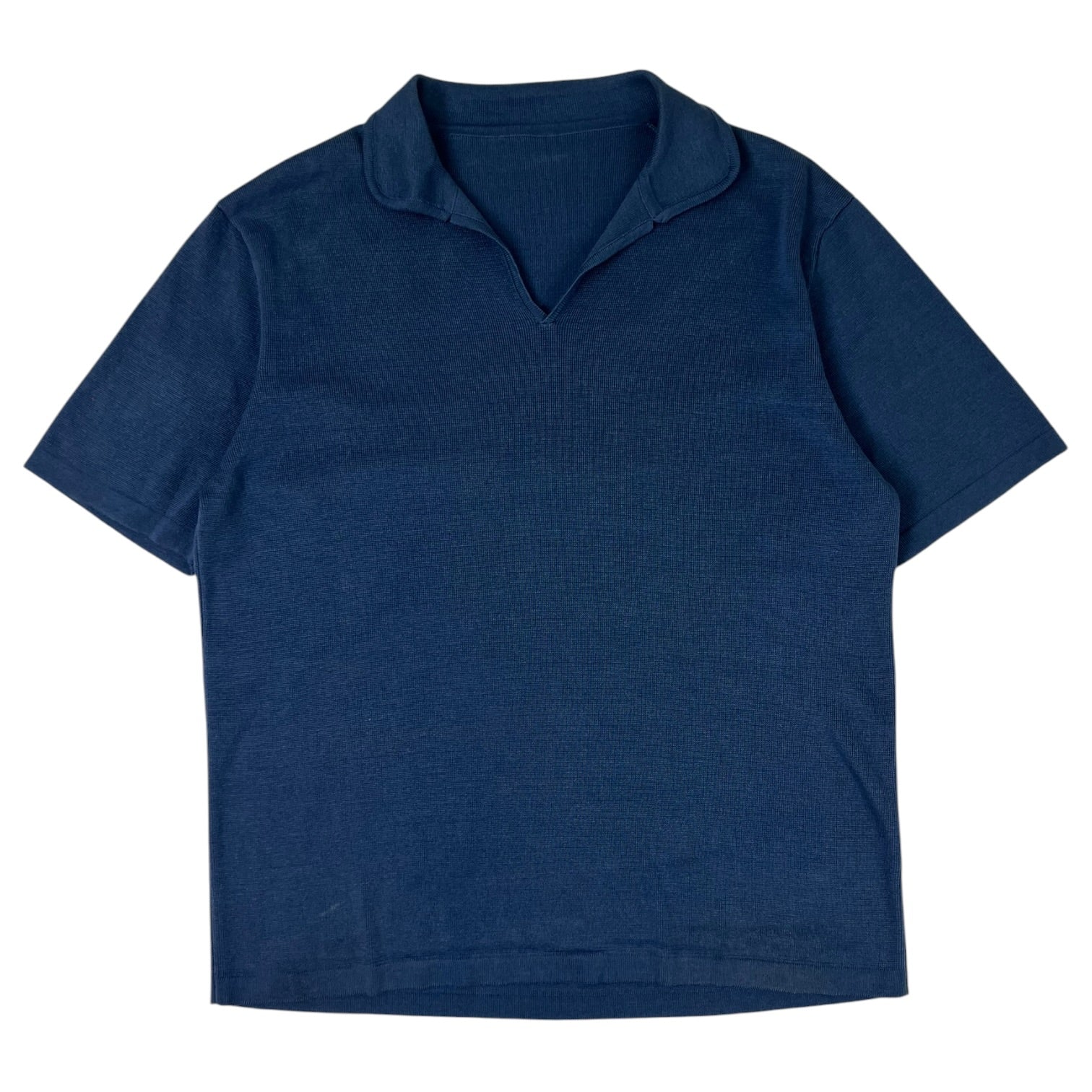 Fortella Knitted Polo Shirt Navy